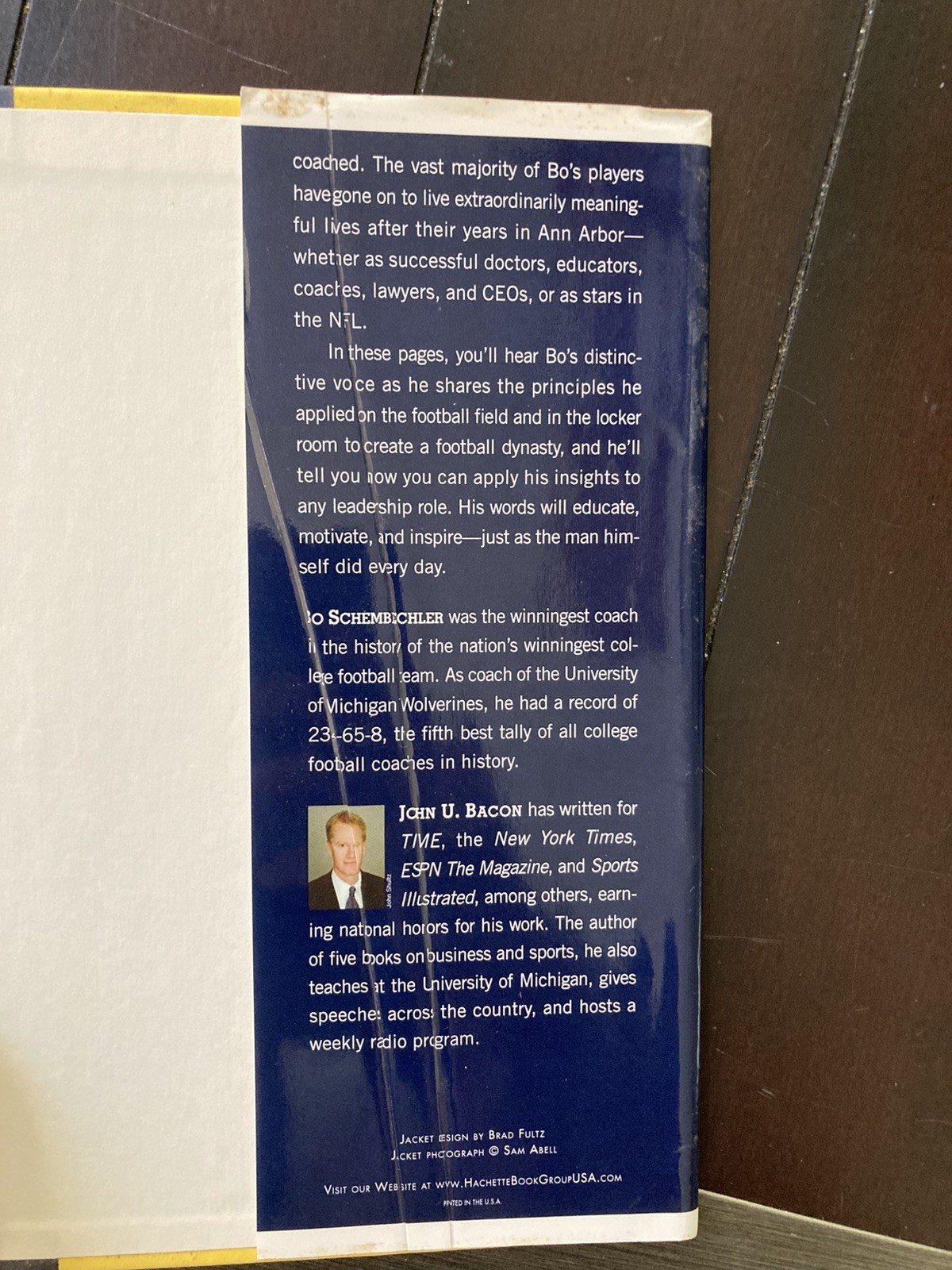 Bo’s Lasting Lessons by Schembechler/Bacon 2007 Signed First Edition Hardcover