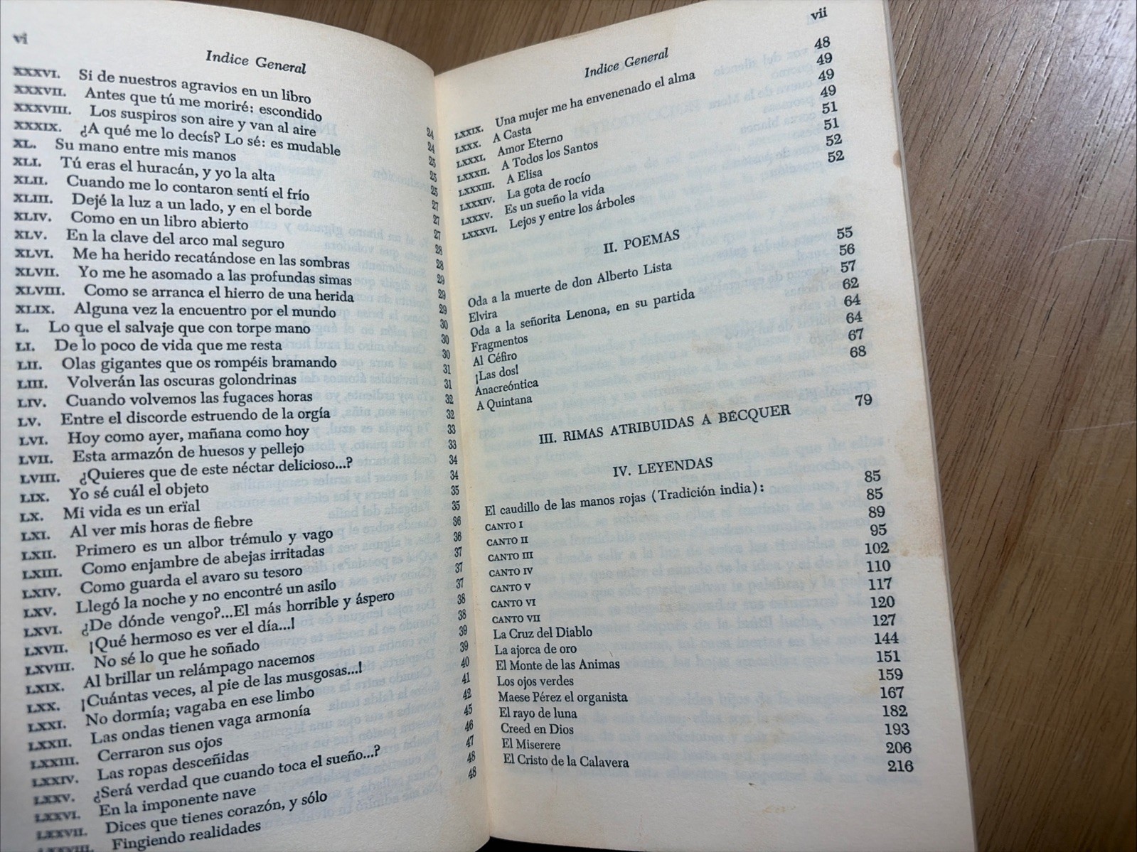 Rimas Leyendas y Narraciones Gustavo Adolfo Becquer 1961 Doubleday Spanish Good+