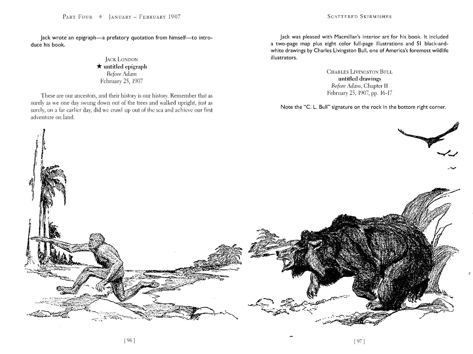 Brand new unread copy JACK LONDON’S BEFORE ADAM BATTLES „It’s a stunner.“