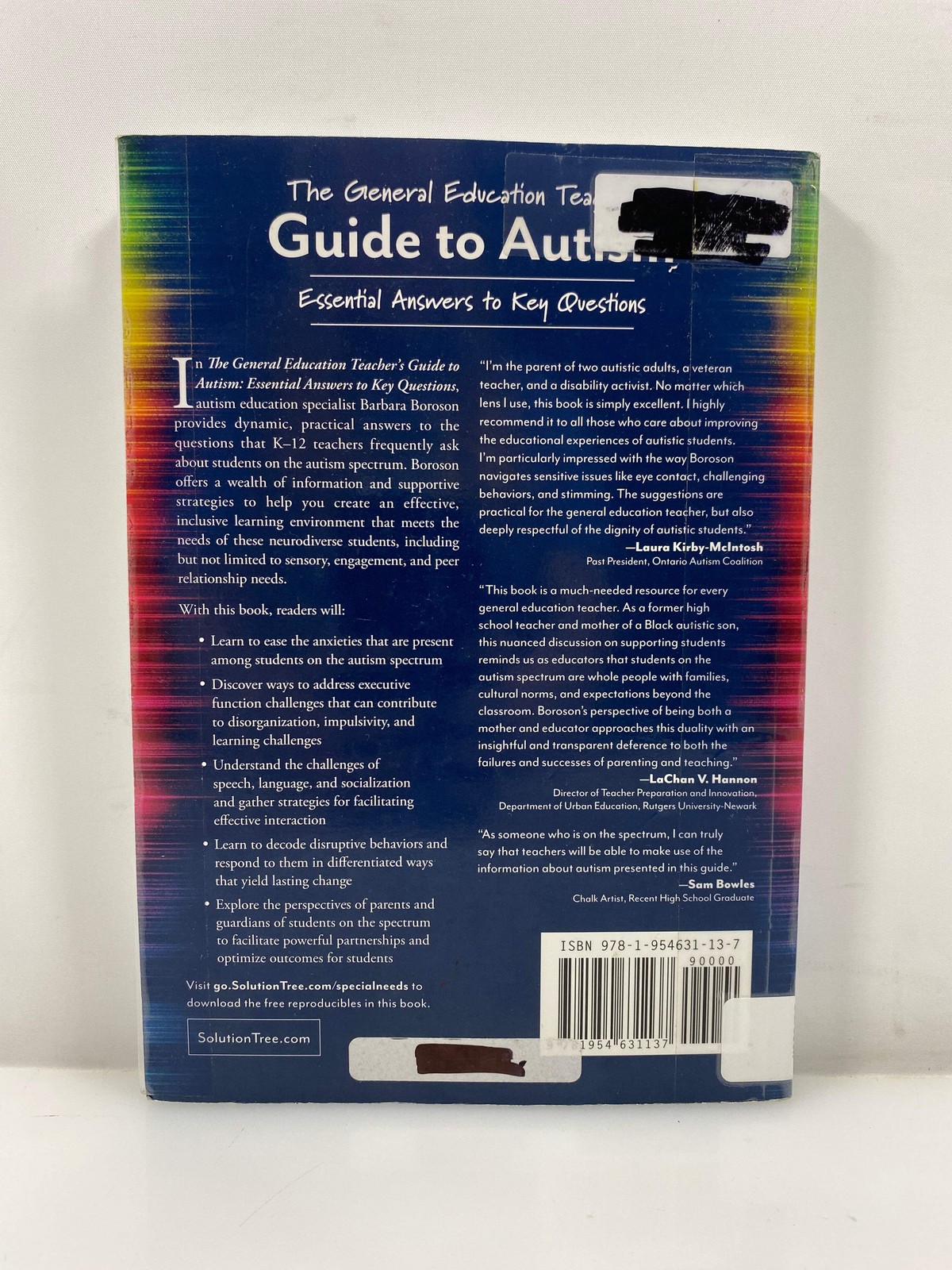 The General Education Teacher’s Guide to Autism by Boroson Ex-library 2022 SC