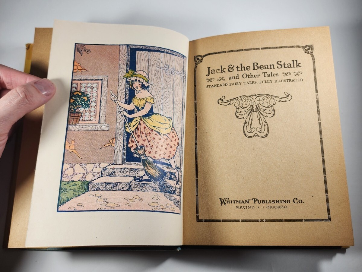 Vintage 1919 Jack And The Beanstalk And Other Tales Book Whitman Publishing RARE