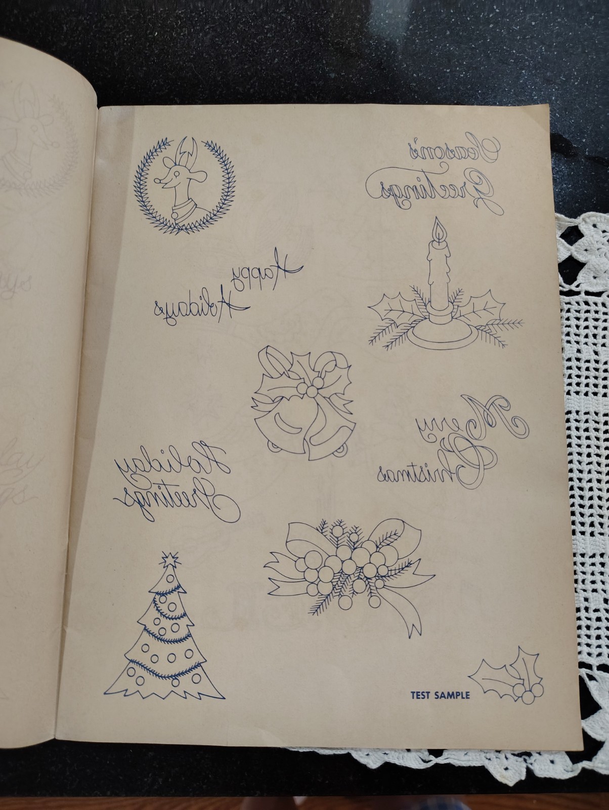 VTG McCall’s Iron On Transfers NOEL Christmas PB Booklet Vol 2