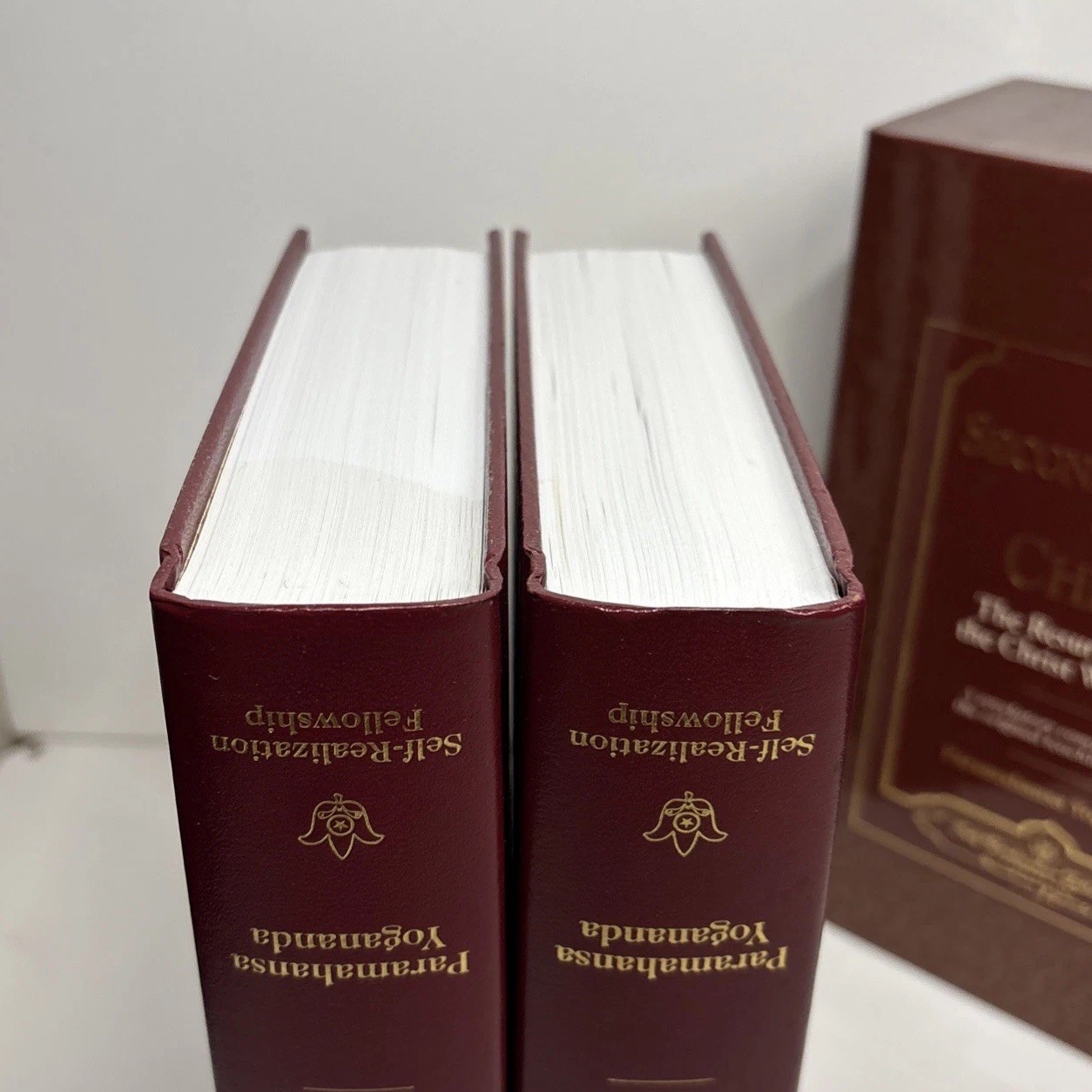 Second Coming of Christ & Bhagavad Gita By Paramahansa Yogananda Slipcases Good