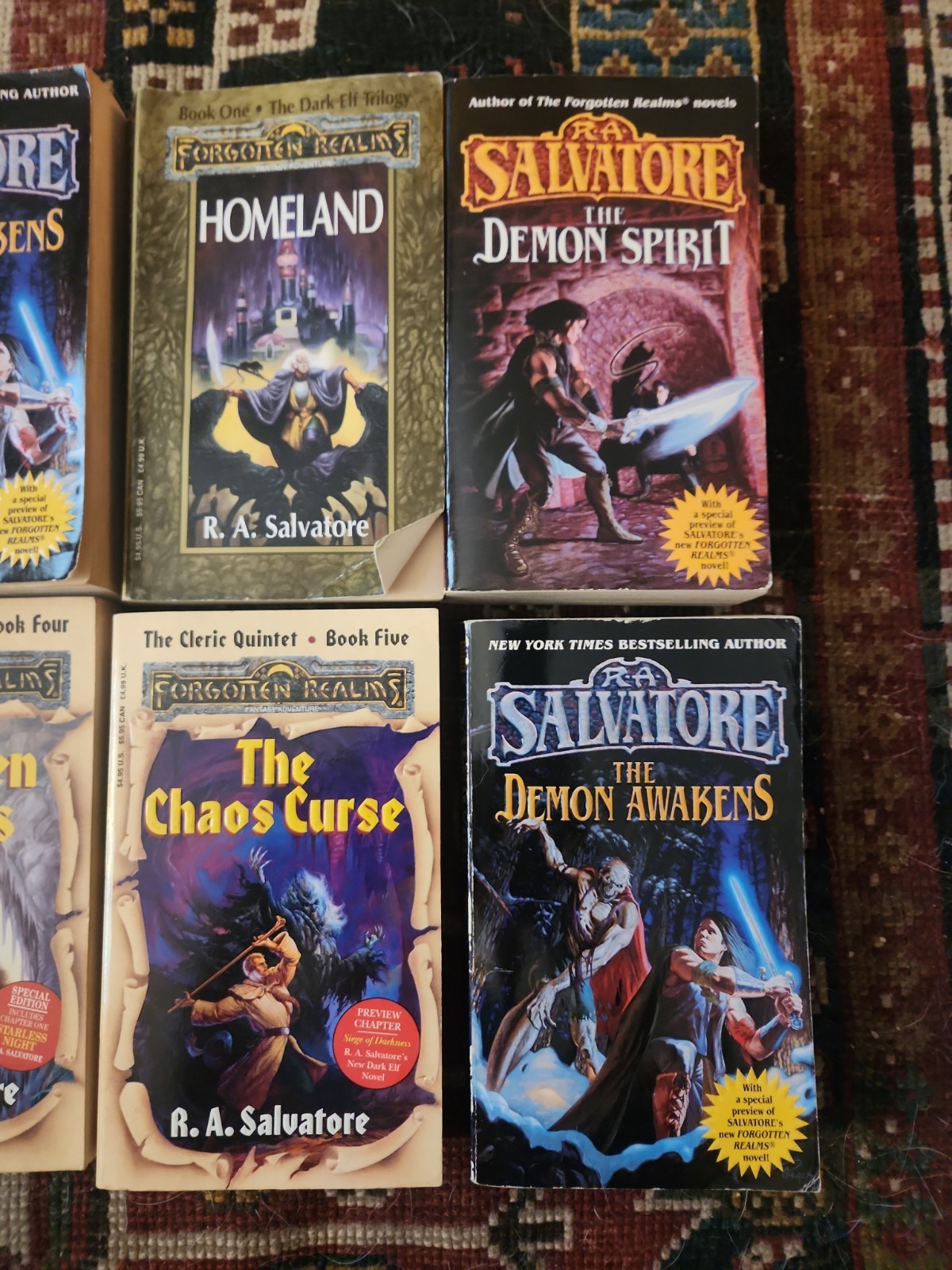 R.A. Salvatore Paperback Book Lot Of 12 Fantasy Fiction