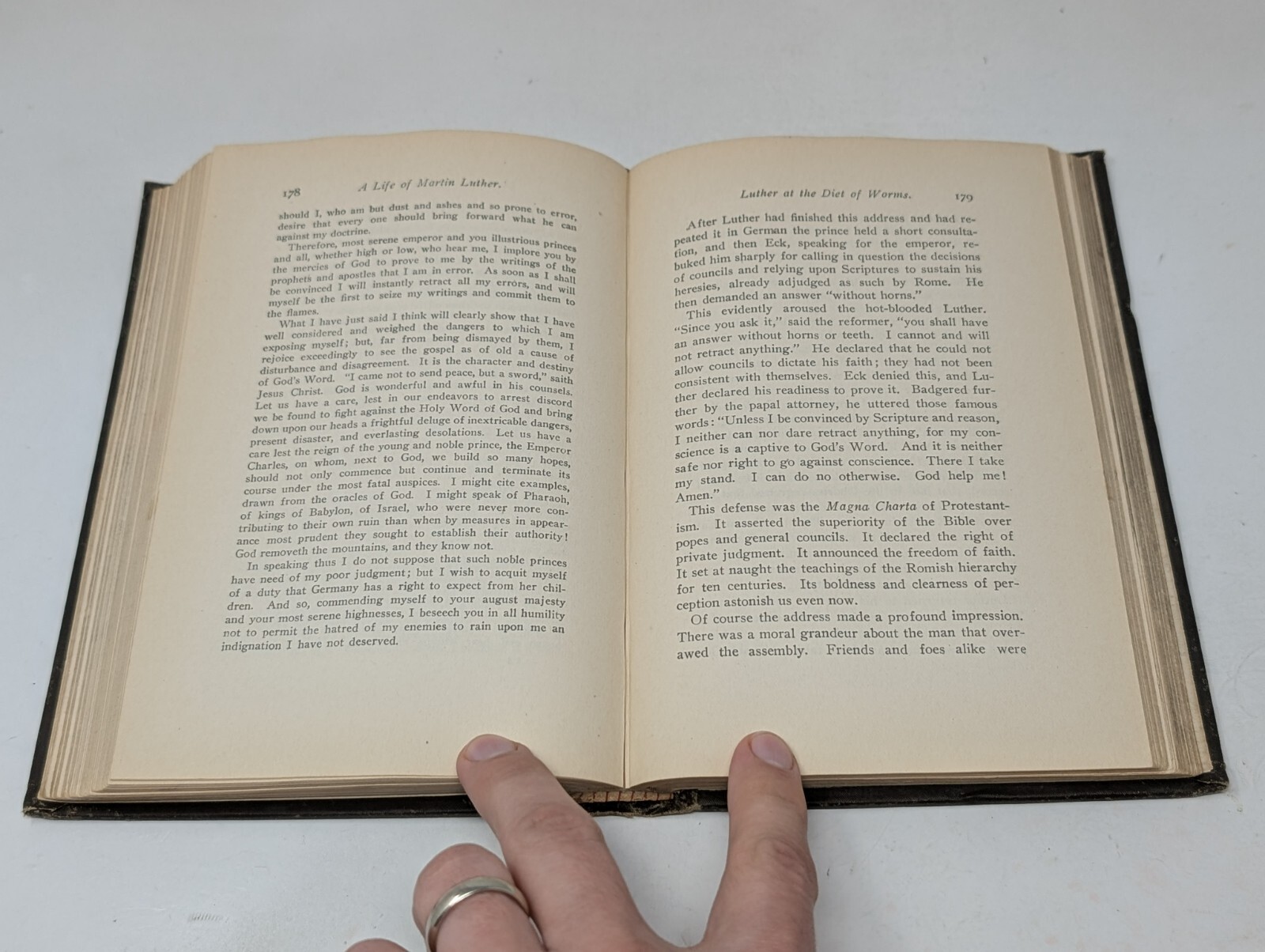 A Life of Martin Luther by Lovick Pierce Winter Biography Book Antique 1911 VTG