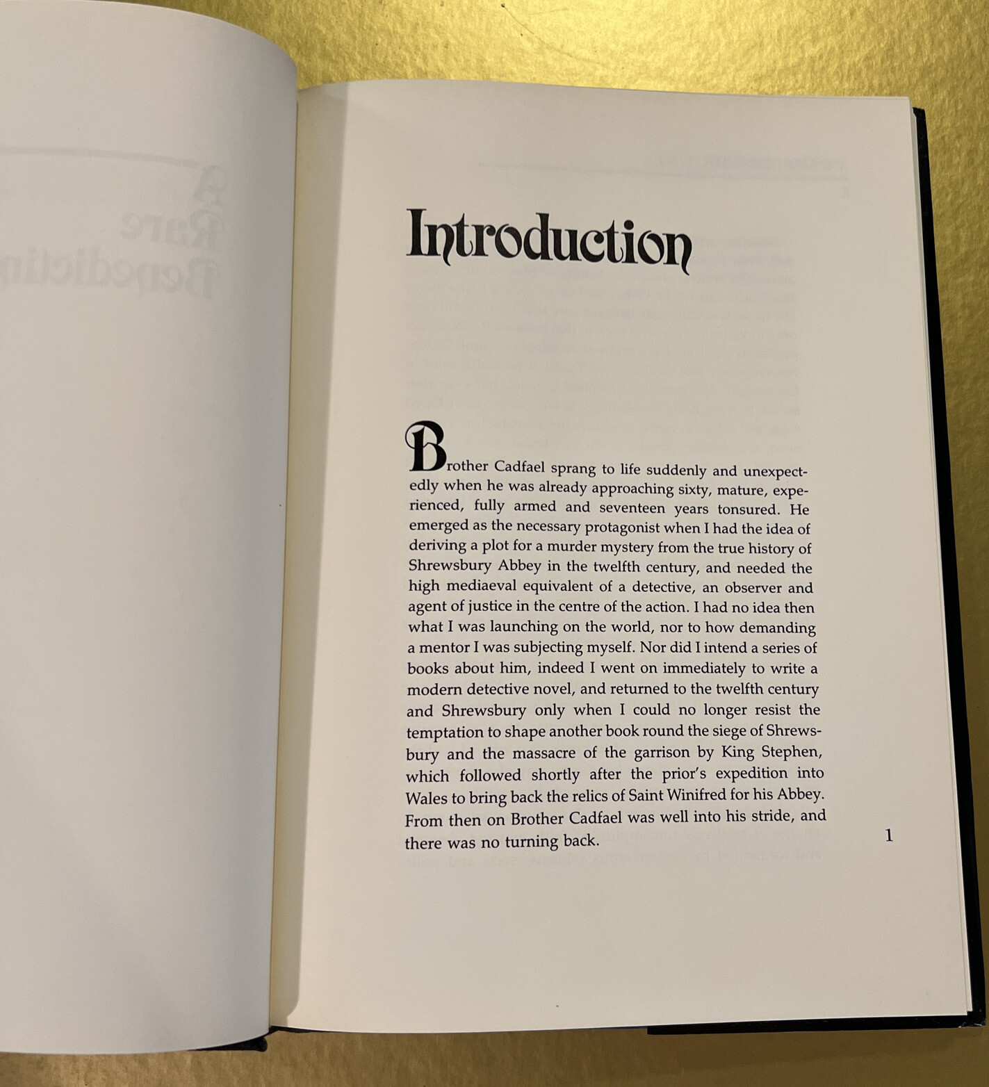 A Rare Benedictine by Ellis Peters – 1st Edition Hardcover Book