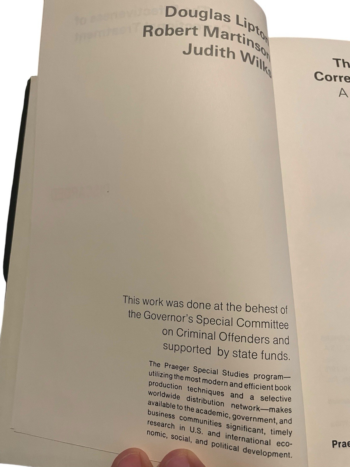 The Effectiveness Of Correctional Treatment A Survey Of Treatment Evaluation