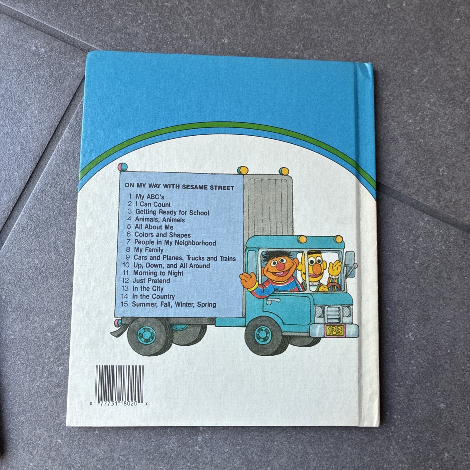On My Way With Sesame Street, Vol. 1, 2, 6 And 10; Vintage Hardcover 1989