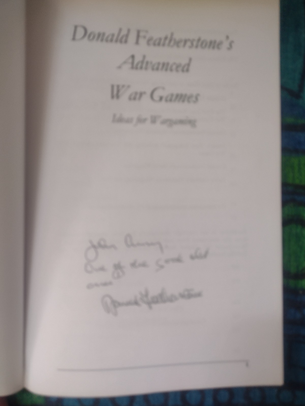 Donald Featherstone’s Advanced War Games Ideas for Wargaming