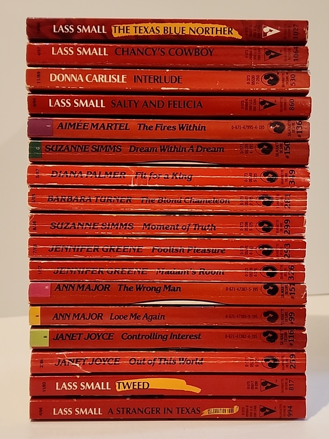 Lot of 100 Harlequin/Silhouette Desire Romance Paperbacks Random Mix Vintage