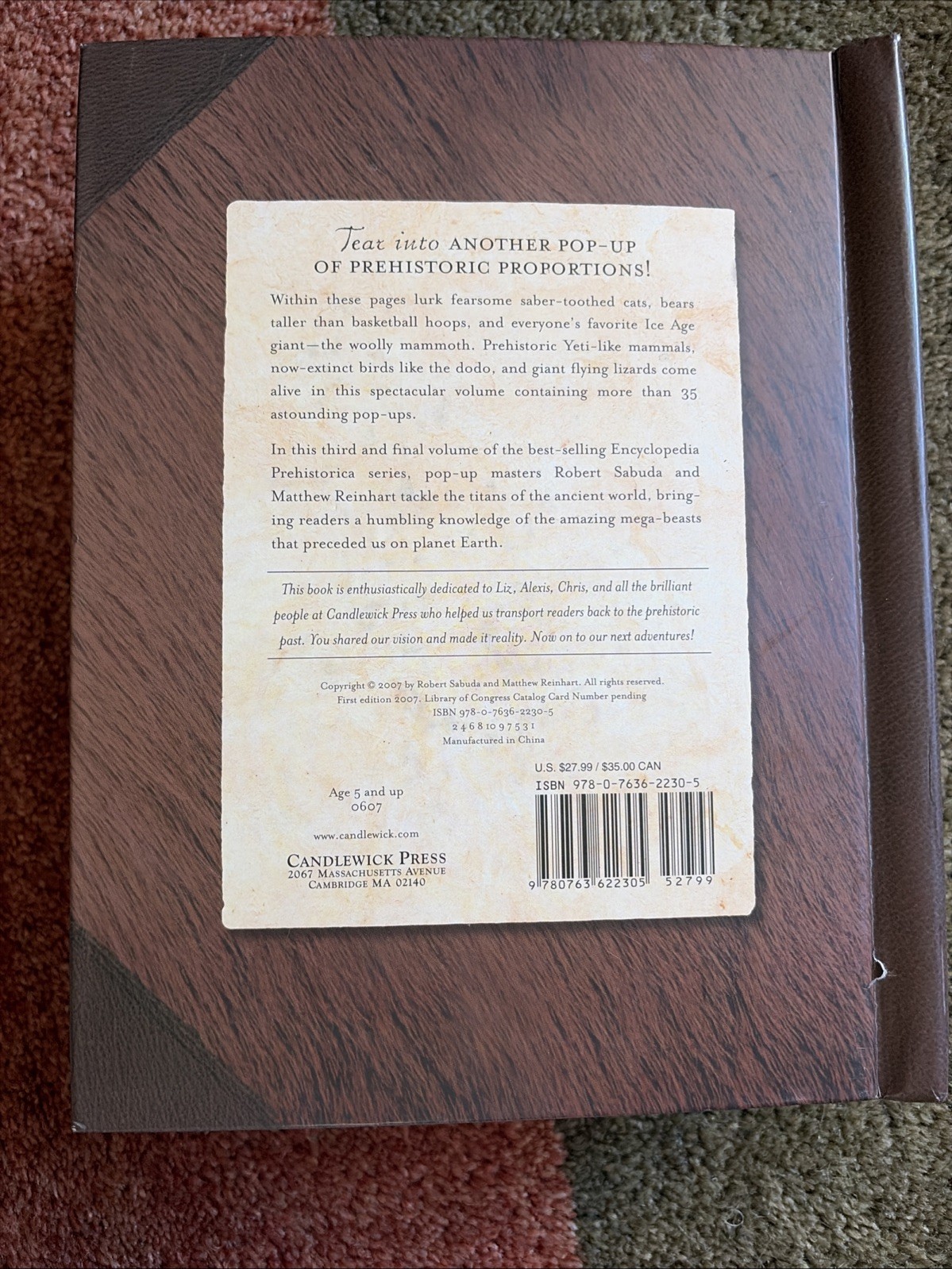 Encyclopedia Prehistorica Mega-Beasts Pop-Up – Hardcover – VG