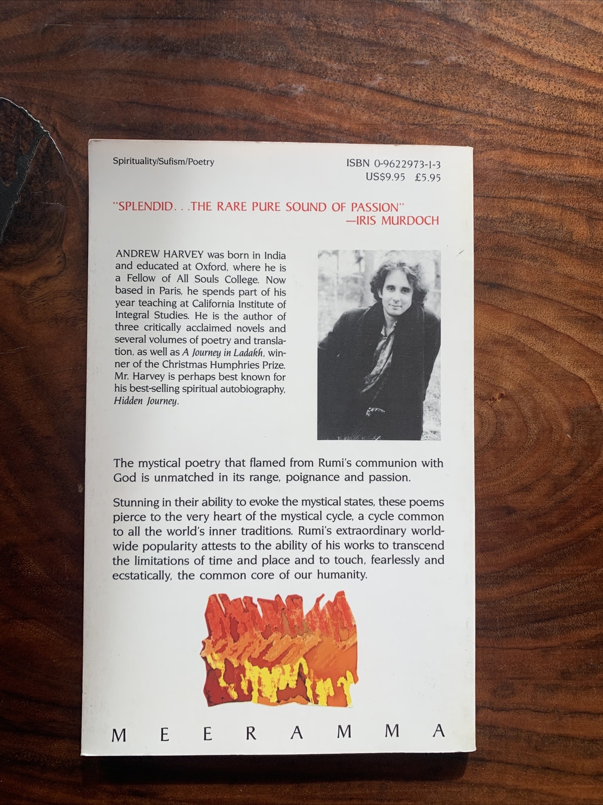 Speaking Flame (English Re-Creation Andrew Harvey) Jalal Al-Din Rumi(paperback)