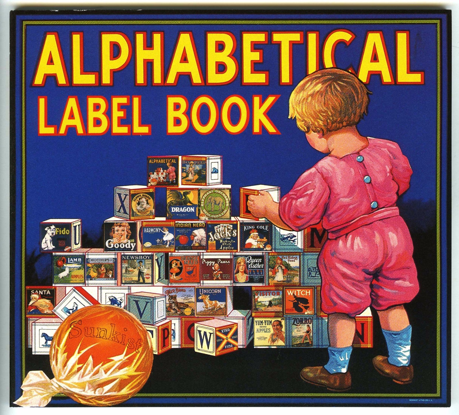 CHILDREN’S ABC ALPHABETICAL BOOK with HISTORICAL FRUIT CRATE LABEL IMAGES (NEW)