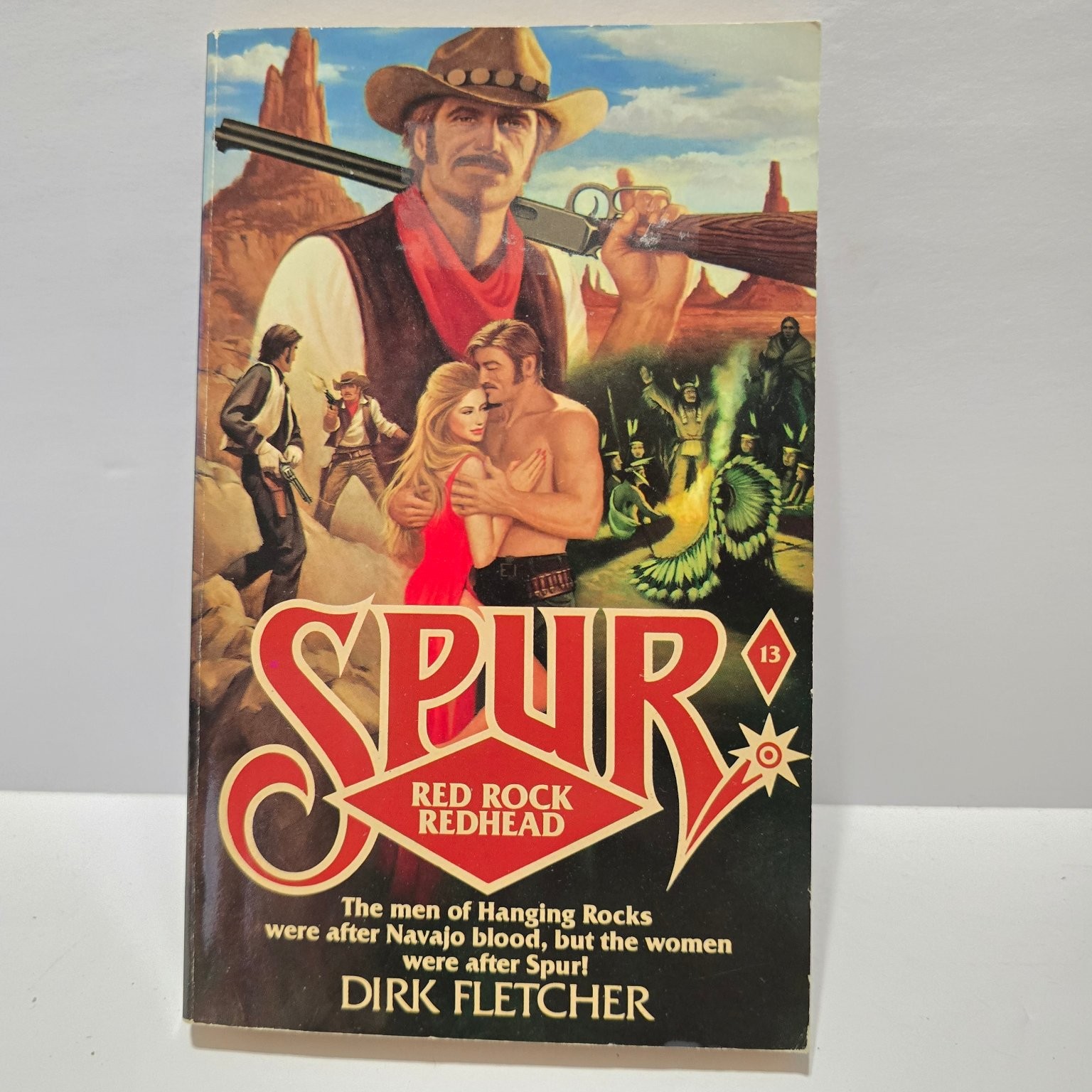 Spur Red Rock Redhead Dirk Fletcher 2004 Western Action Adventure Dorchester