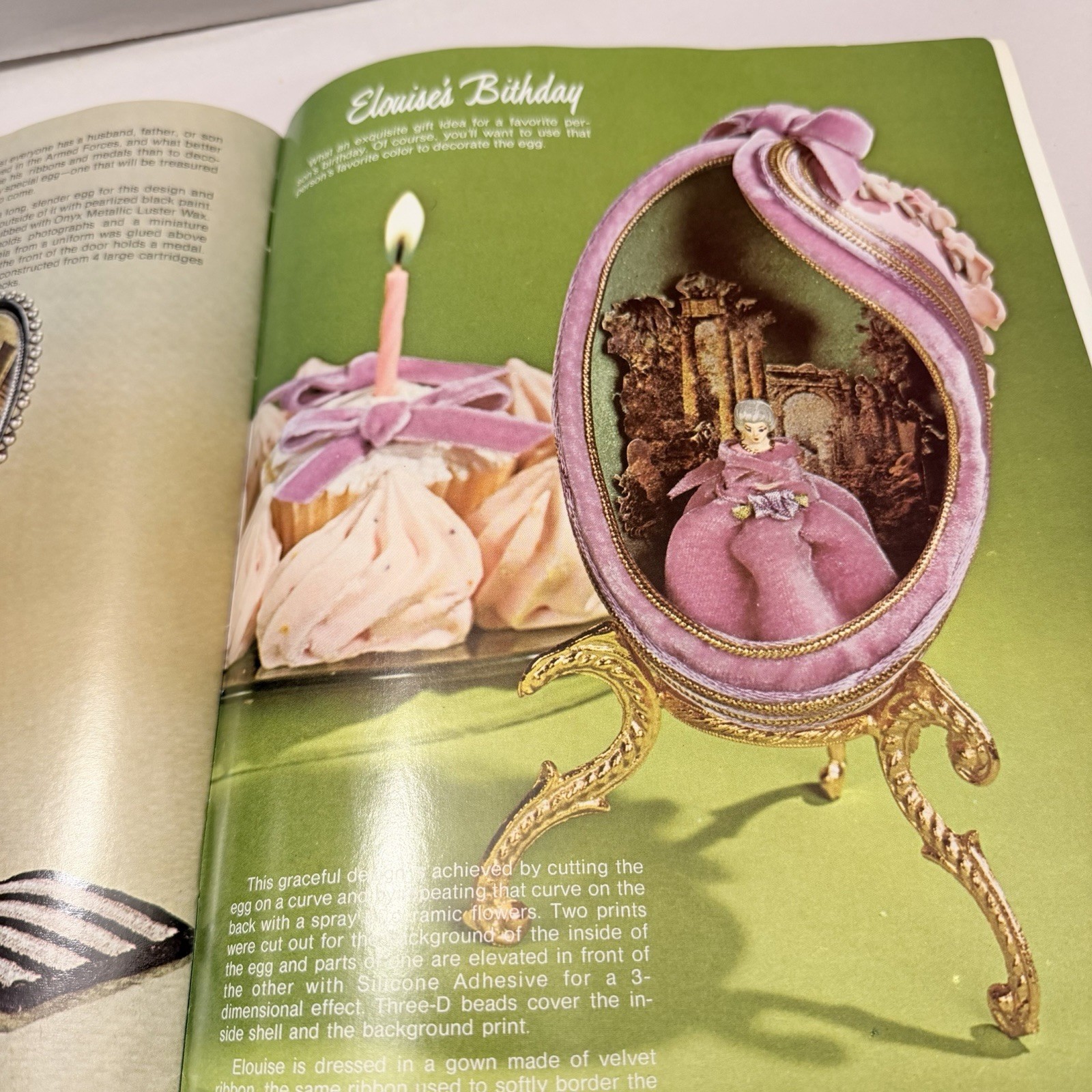 VTG Egg Eggeury You Can Create Exquisite Eggs Instruction Manual Book MCM Decor