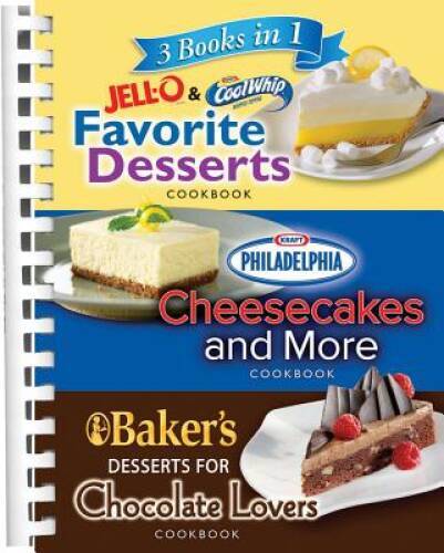 3 Books in 1: Jello and Cool Whip Favorite Desserts, Baker’s Dessert – VERY GOOD
