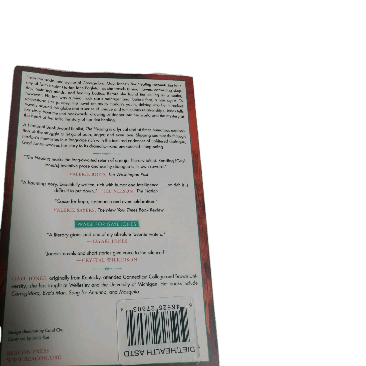 Healing Gayl Jones Paperback Book Beacon Press Softcover