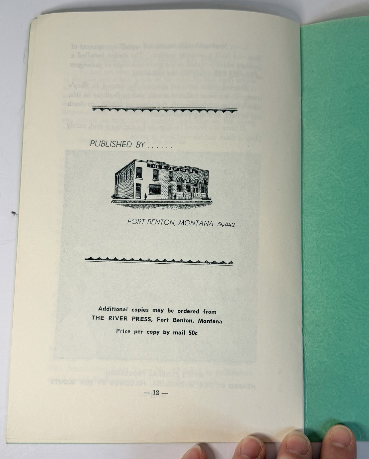 Man’s Best Friend The Story Of Shep FORT BENTON MONTANA Pamphlet 12 Pages Vtg
