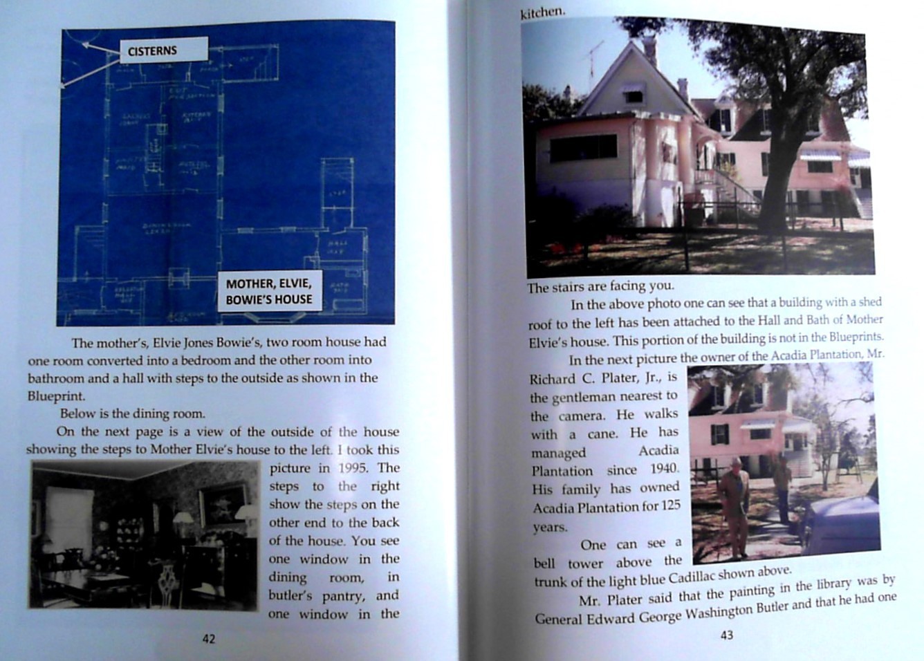 2 in 1 Books on Jim Bowie Edwin Forrest Knife & Acadia Plantation Bowie’s Home