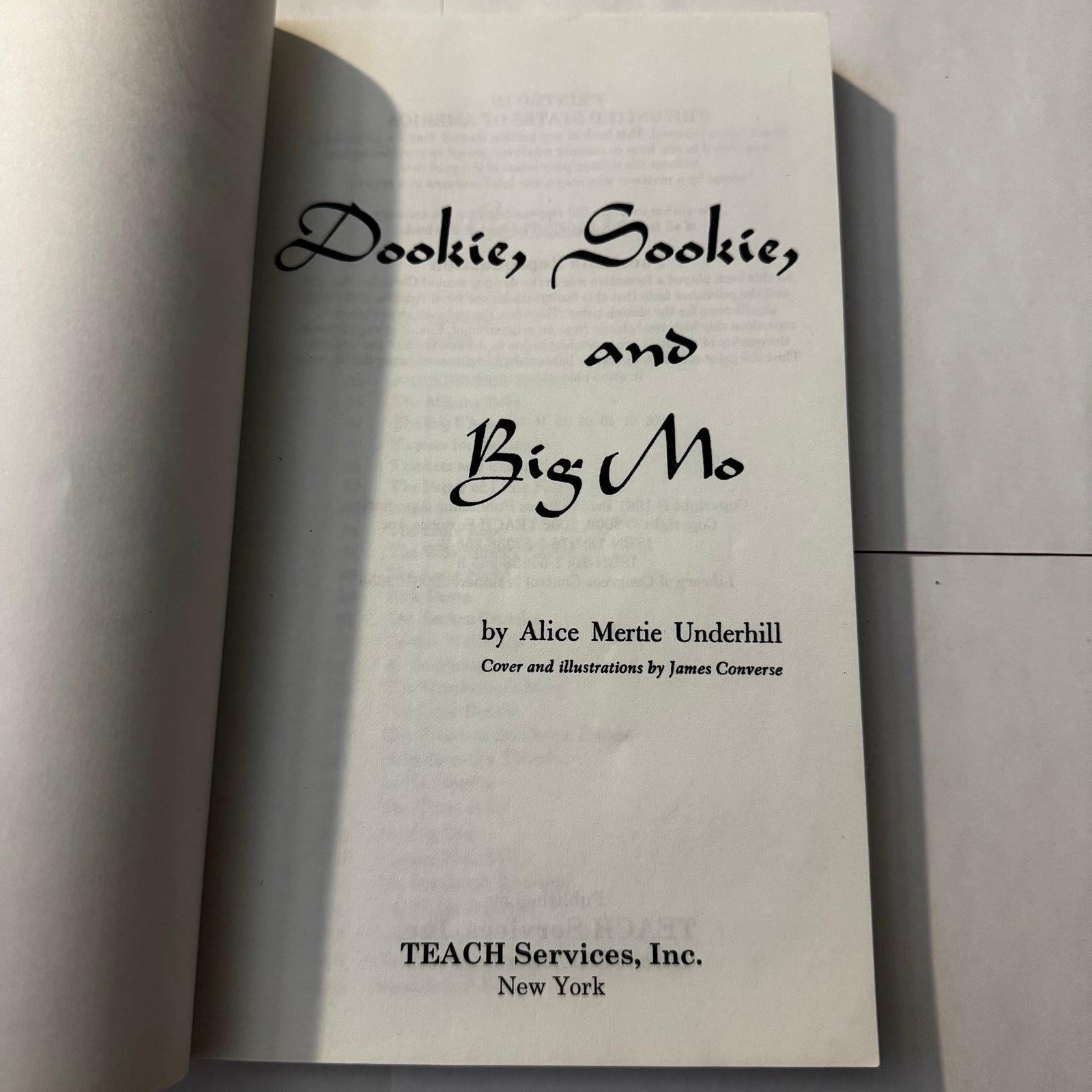 Dookie, Sookie, and Big Mo vintage 2003 Teach services story book RARE htf