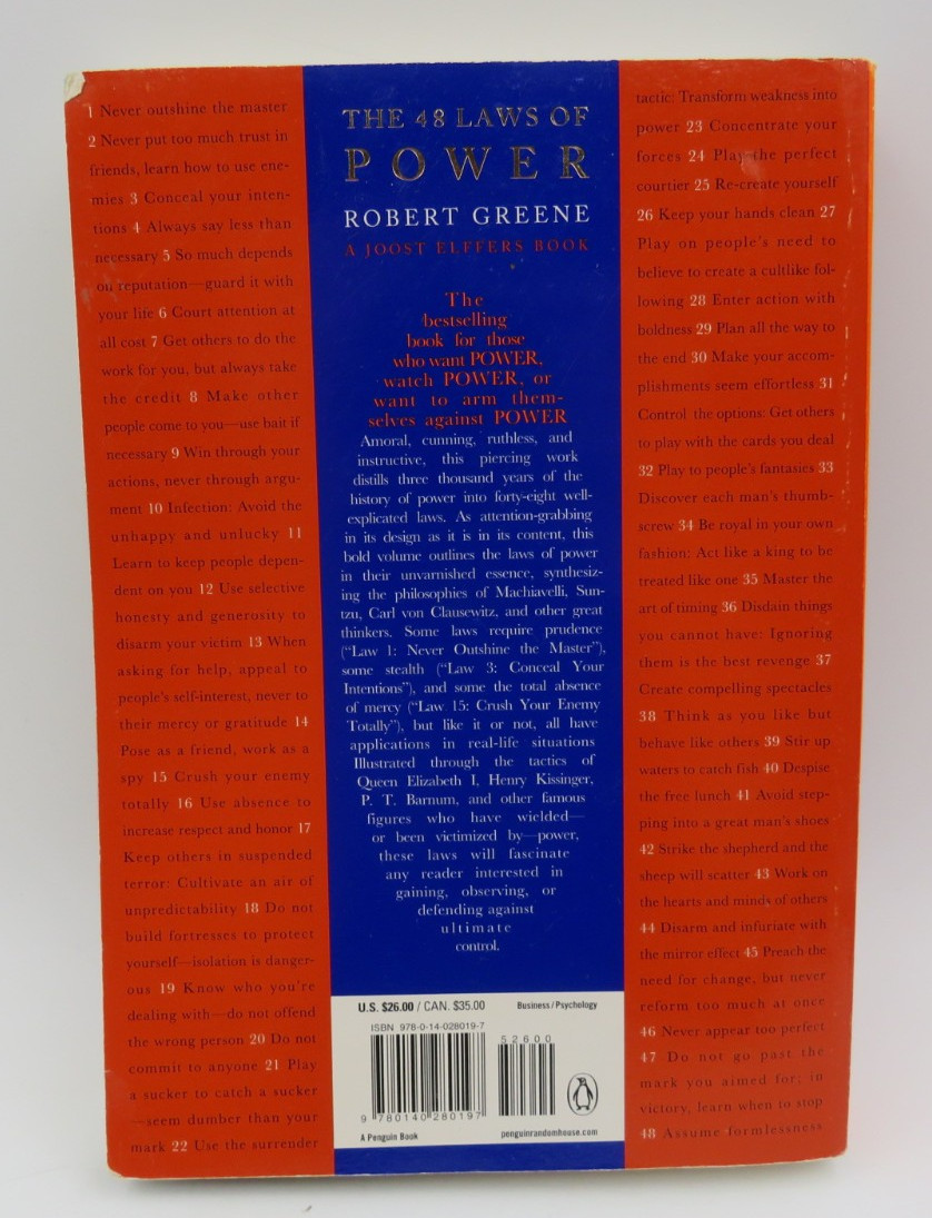 The 48 Laws of Power by Robert Greene Paperback NEW