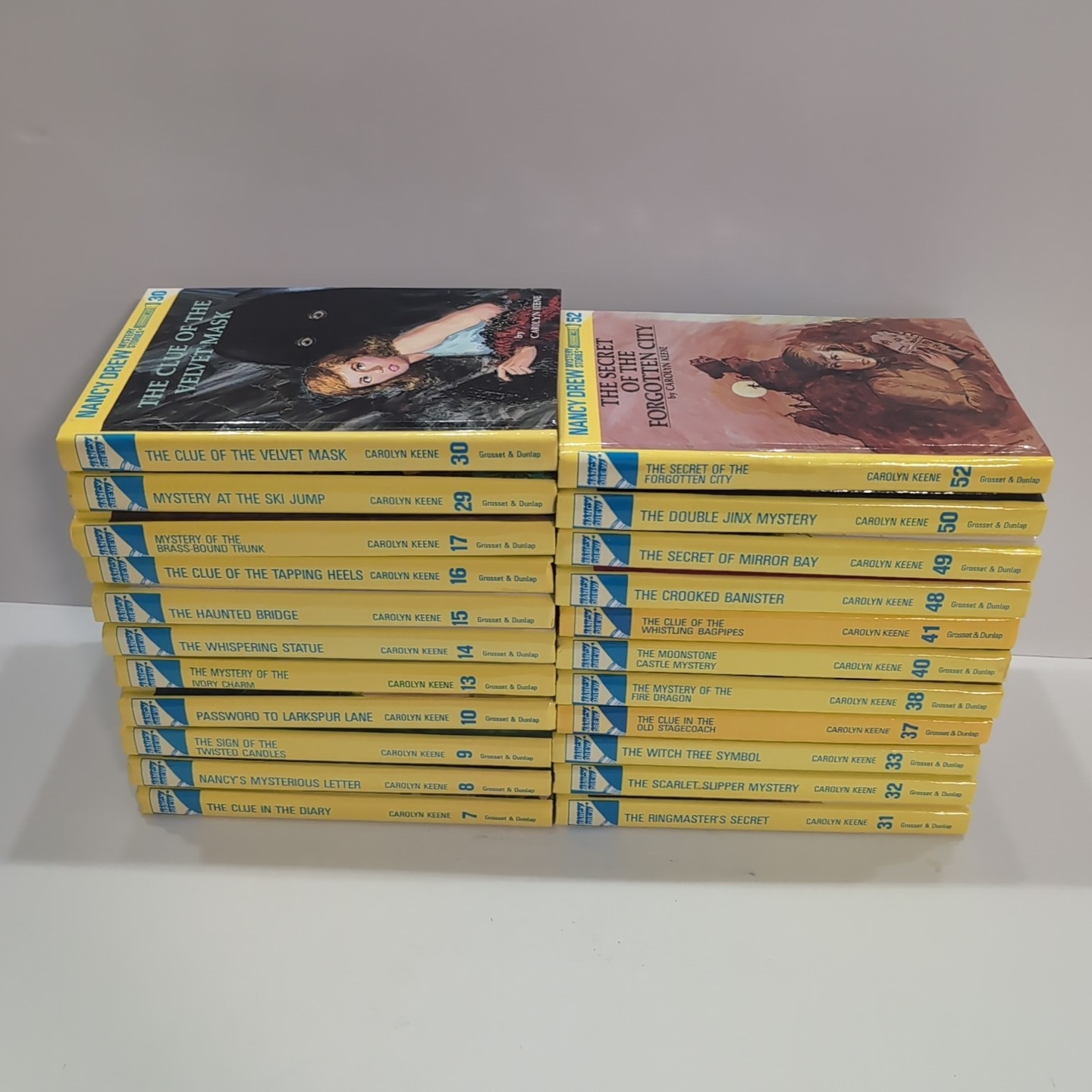 Lot of Nancy Drew Flashlight Series Books Carolyn Keene HARDCOVERS Lot Of 22 G+