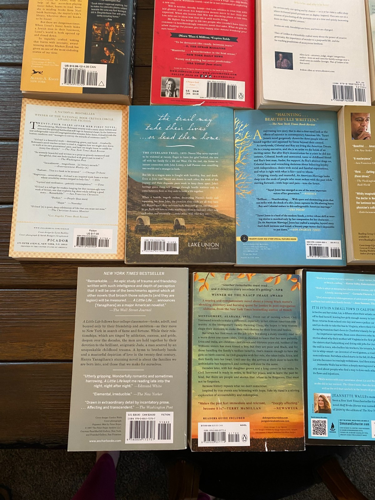 21 Book Lot Literary Fiction Book Club Novels Atwood Backman Towles More