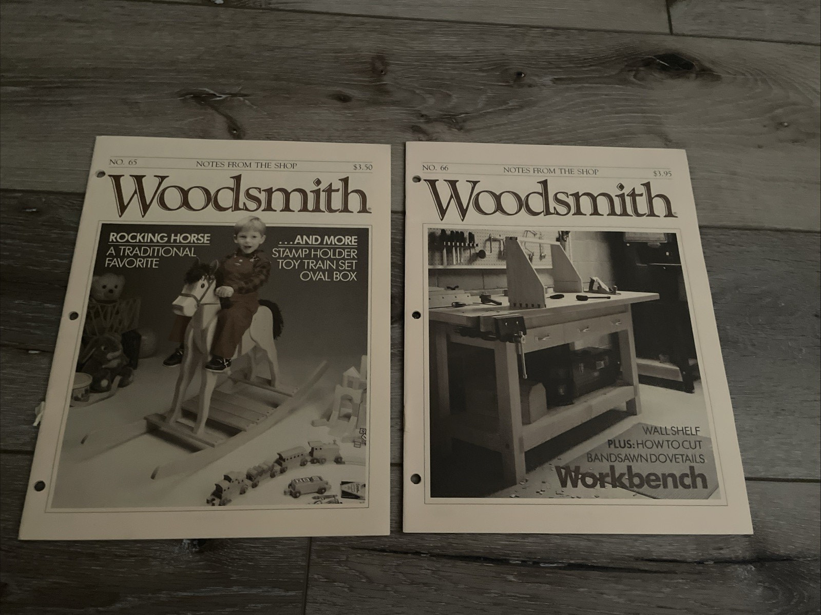 VINTAGE LOT OF 15 ISSUES WOODSMITH NOTES FROM THE SHOP WOODWORKING #61-75