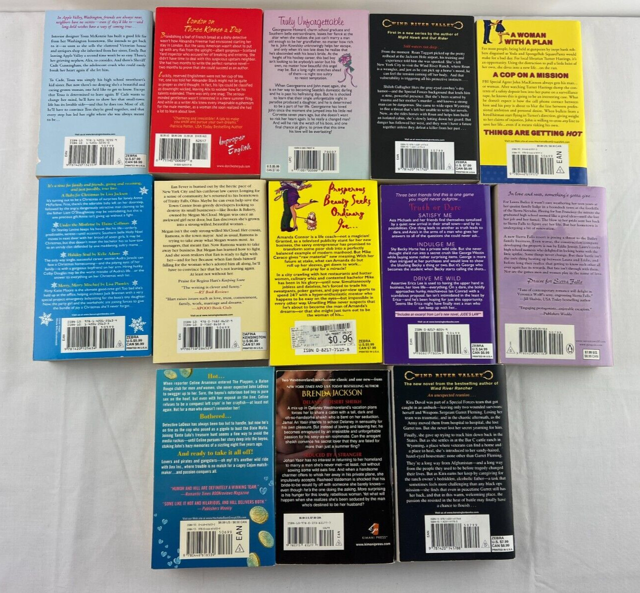 Lot Of 13 Contemporary Romance Novel Paperbacks Mixed Titles and Authors