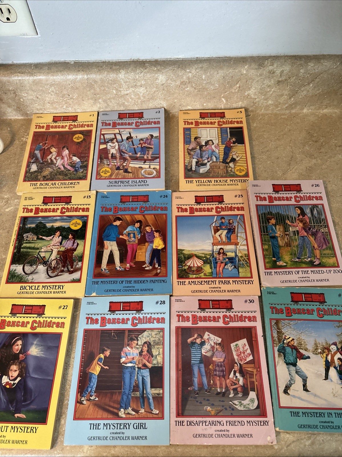 Vtg The Boxcar Children Paperback Books by Gertrude Chandler Warner Lot Of 11