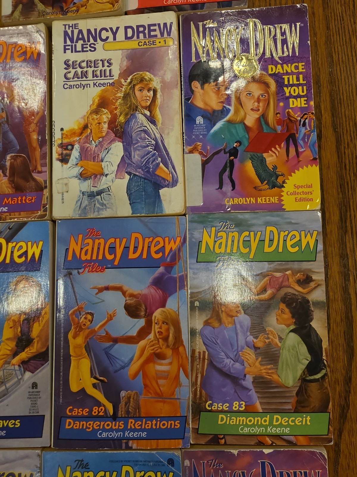 Lot of 19 Nancy Drew Files Chapter Books by Carolyn Keene