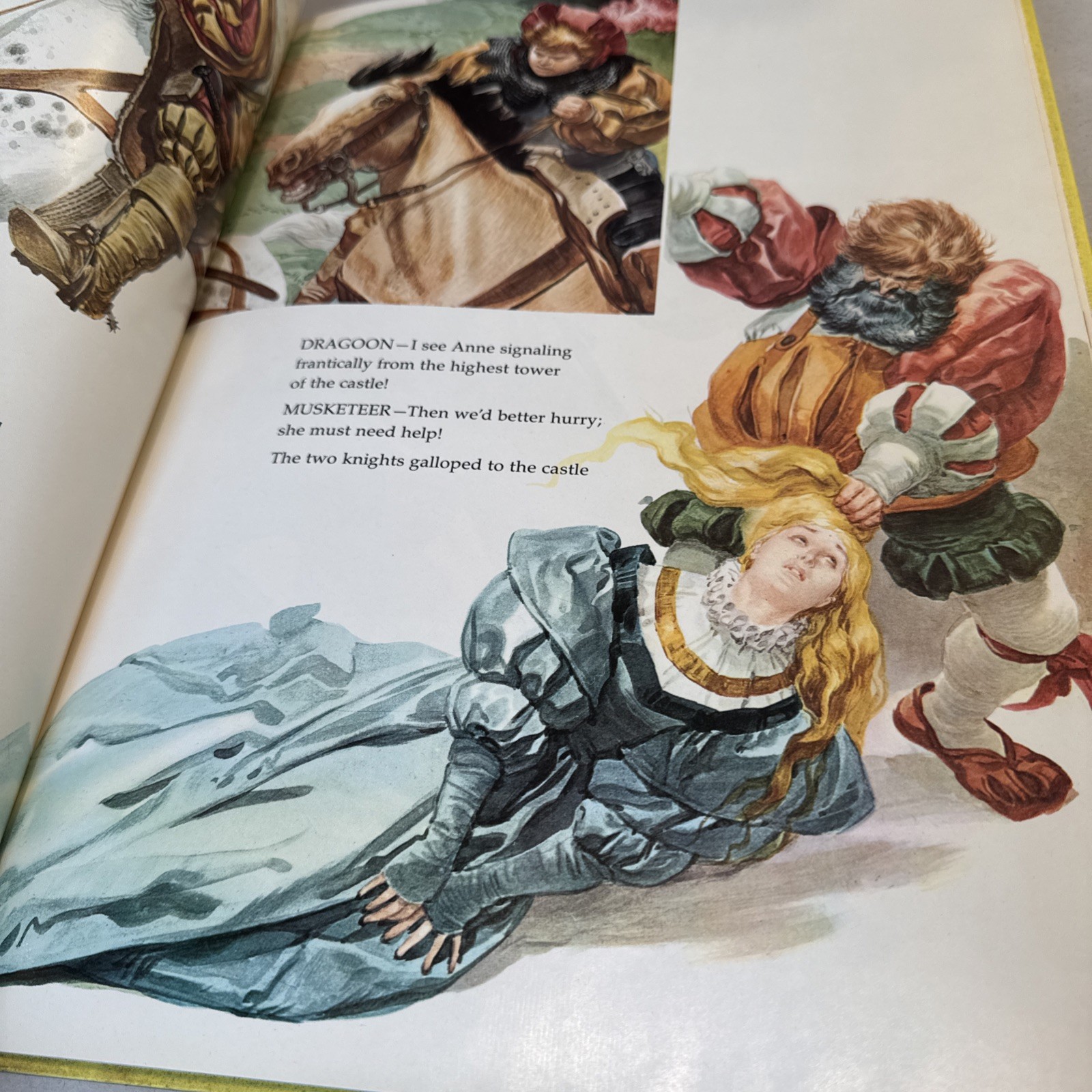 Vintage 1969 Storytime Treasury BLUEBEARD/ THE OGRES THREE GOLDEN HAIRS