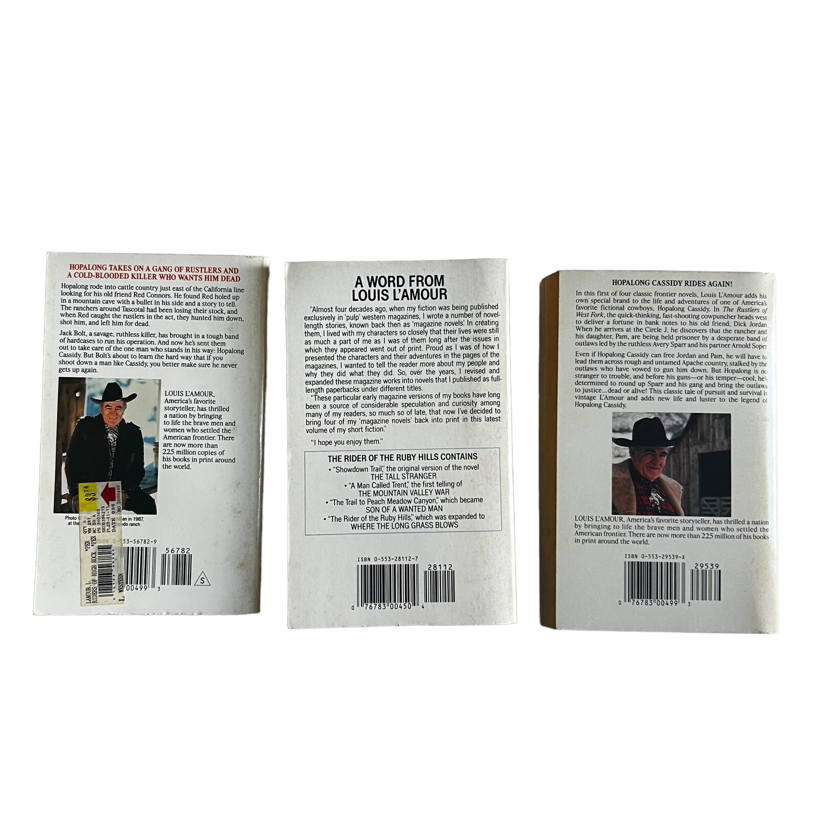 Set of 55 Louis Lamour Paperback Mixed Titles, Various Conditions, All Readable