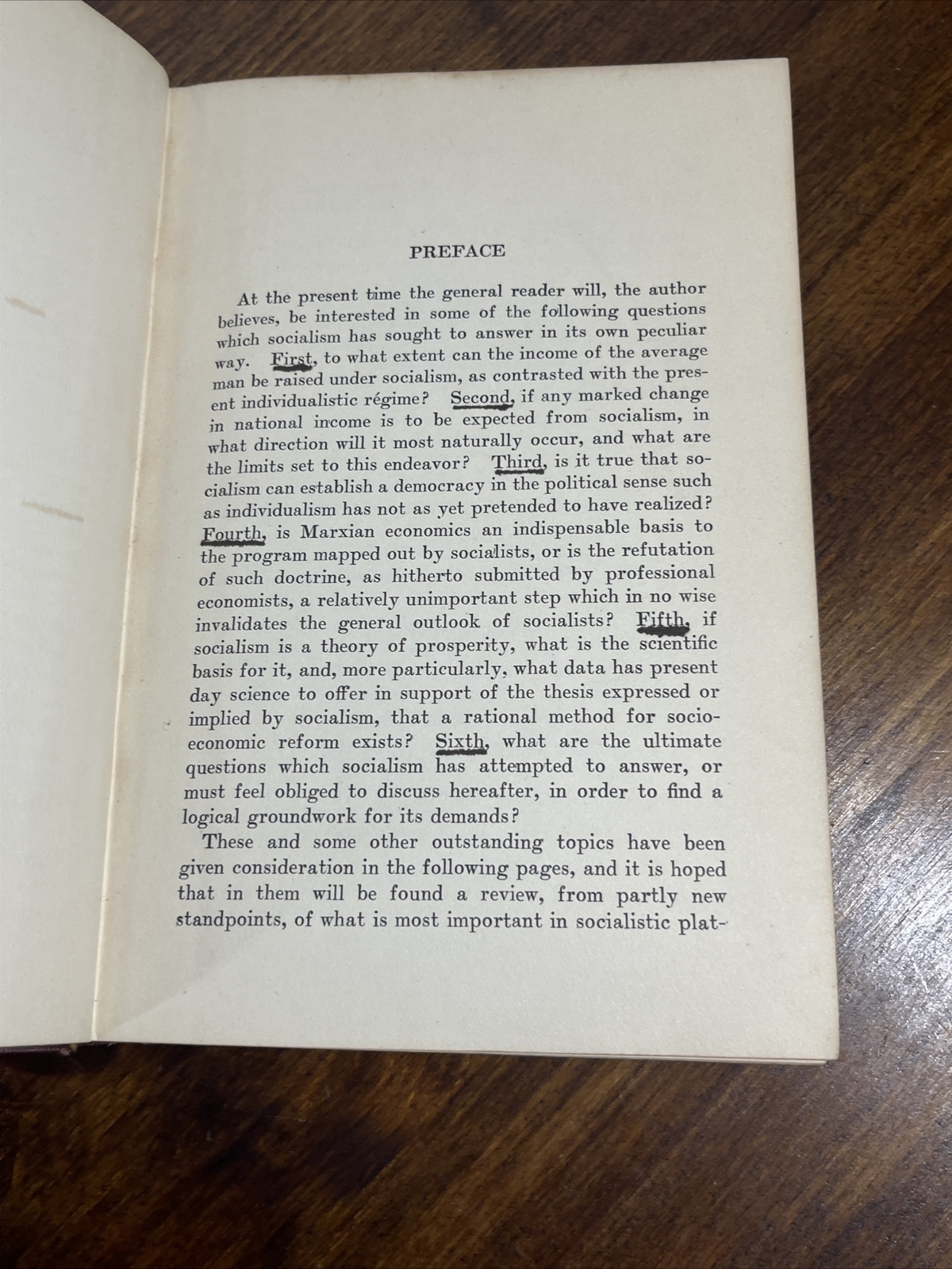 The limits of Socialism 1920 Fred Boucke HC