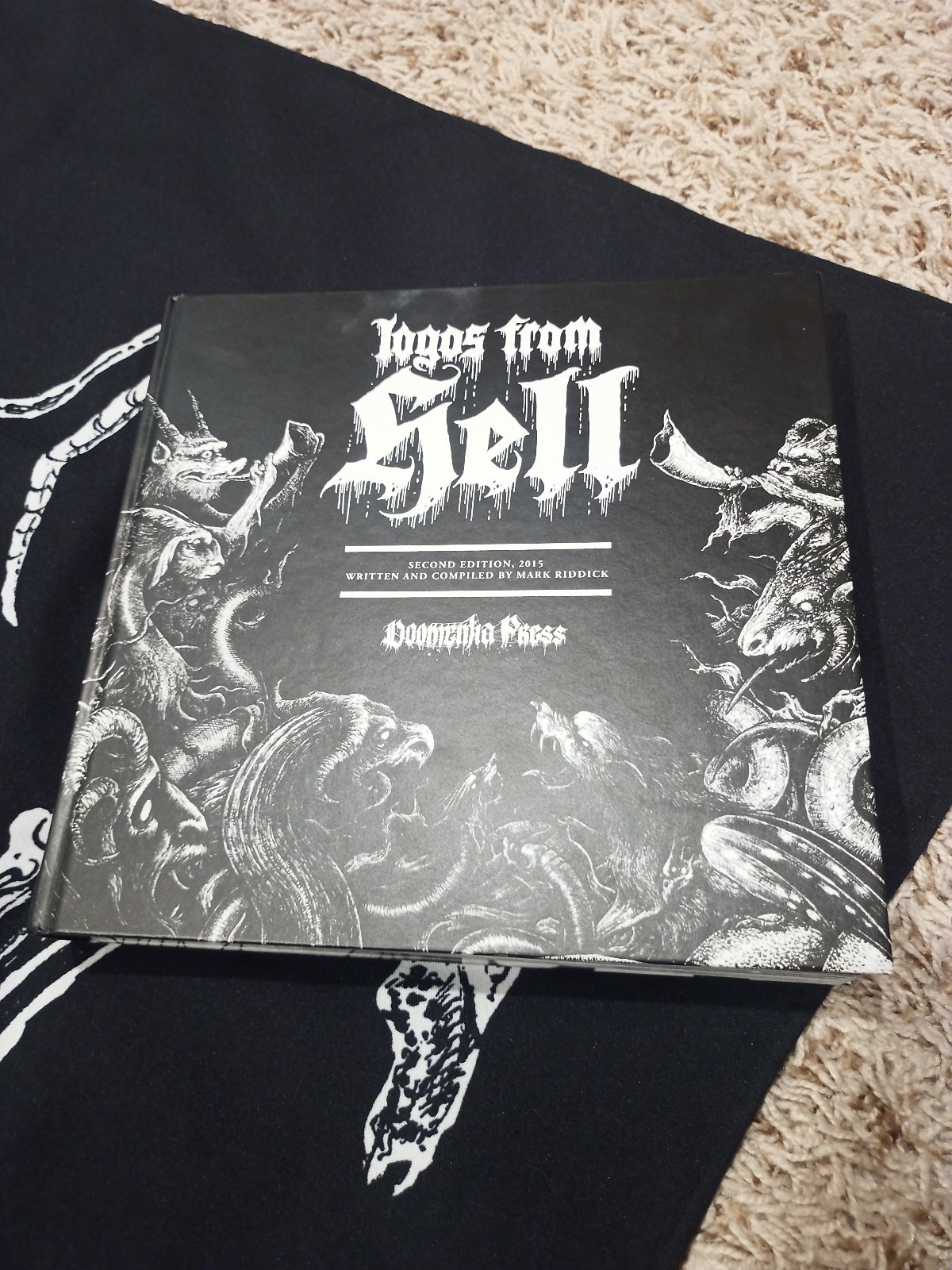 Logos From Hell By Mark Riddick Second Edition 2015 Hardcover Doomentia Press