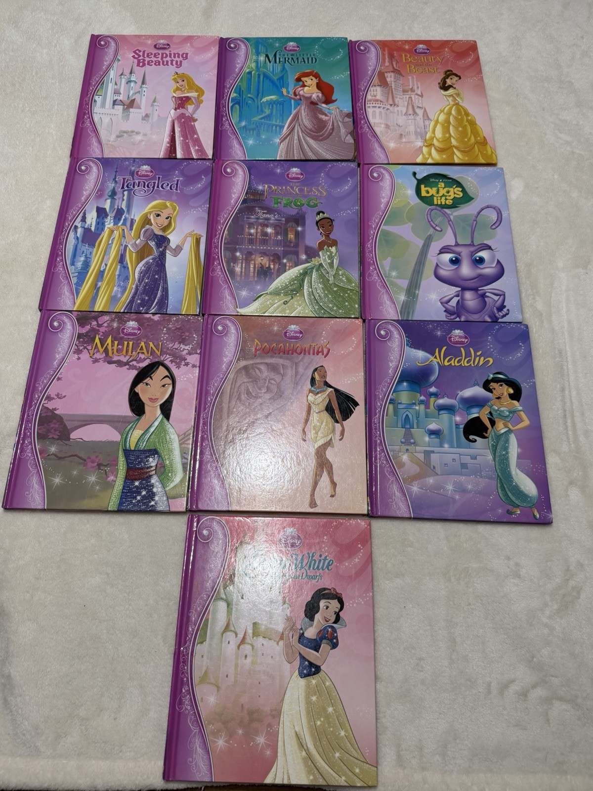 Disney Princess Story Book Library Collection Lot Of 12 Vols 1-11, Missing 2