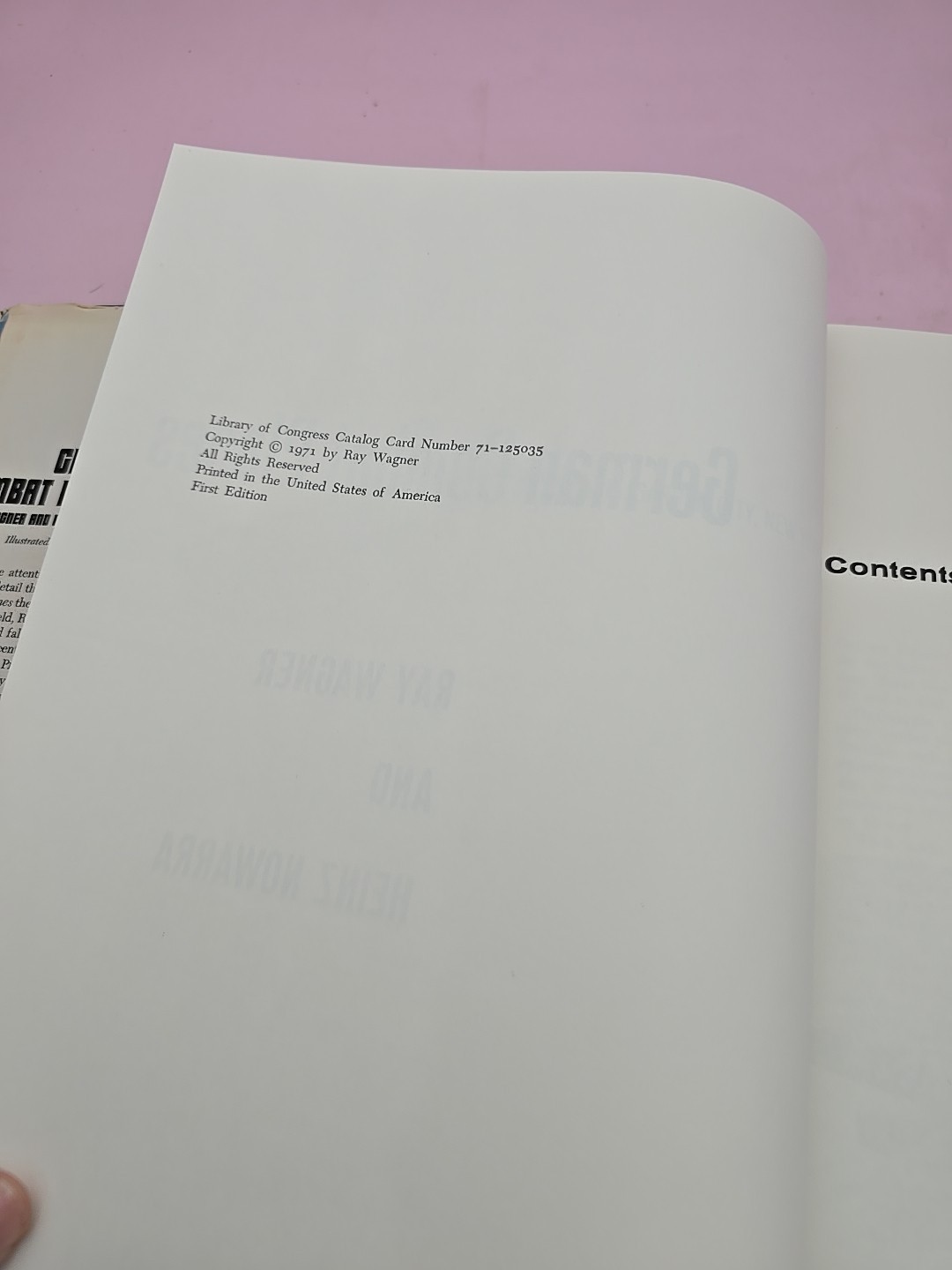 GERMAN COMBAT PLANES, 1914-1945, WAGNER,1200 PHOTOS, 400 HARDBOUND PAGES 1971