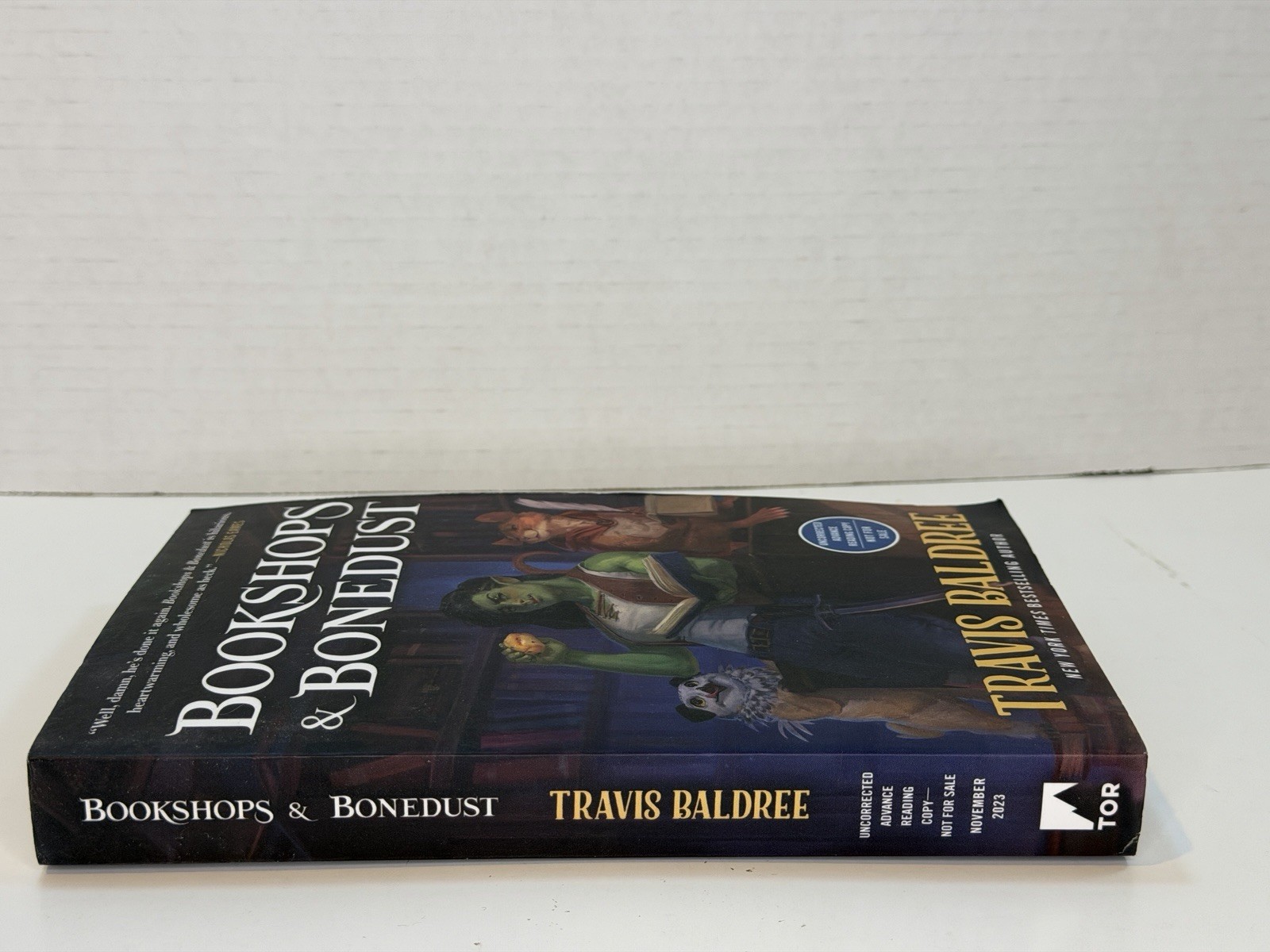 Rare Uncorrected ARC Bookshops & Bonedust Travis Baldree TOR Cozy Fantasy 📖