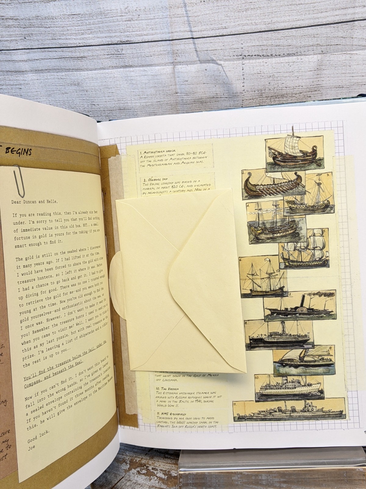 Duncan Cameron’s Shipwreck Detective With Compass & Dive Log HC