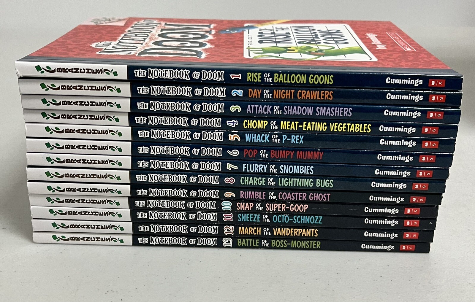 The Notebook of Doom Books 1-13 By Troy Cummings Very Good