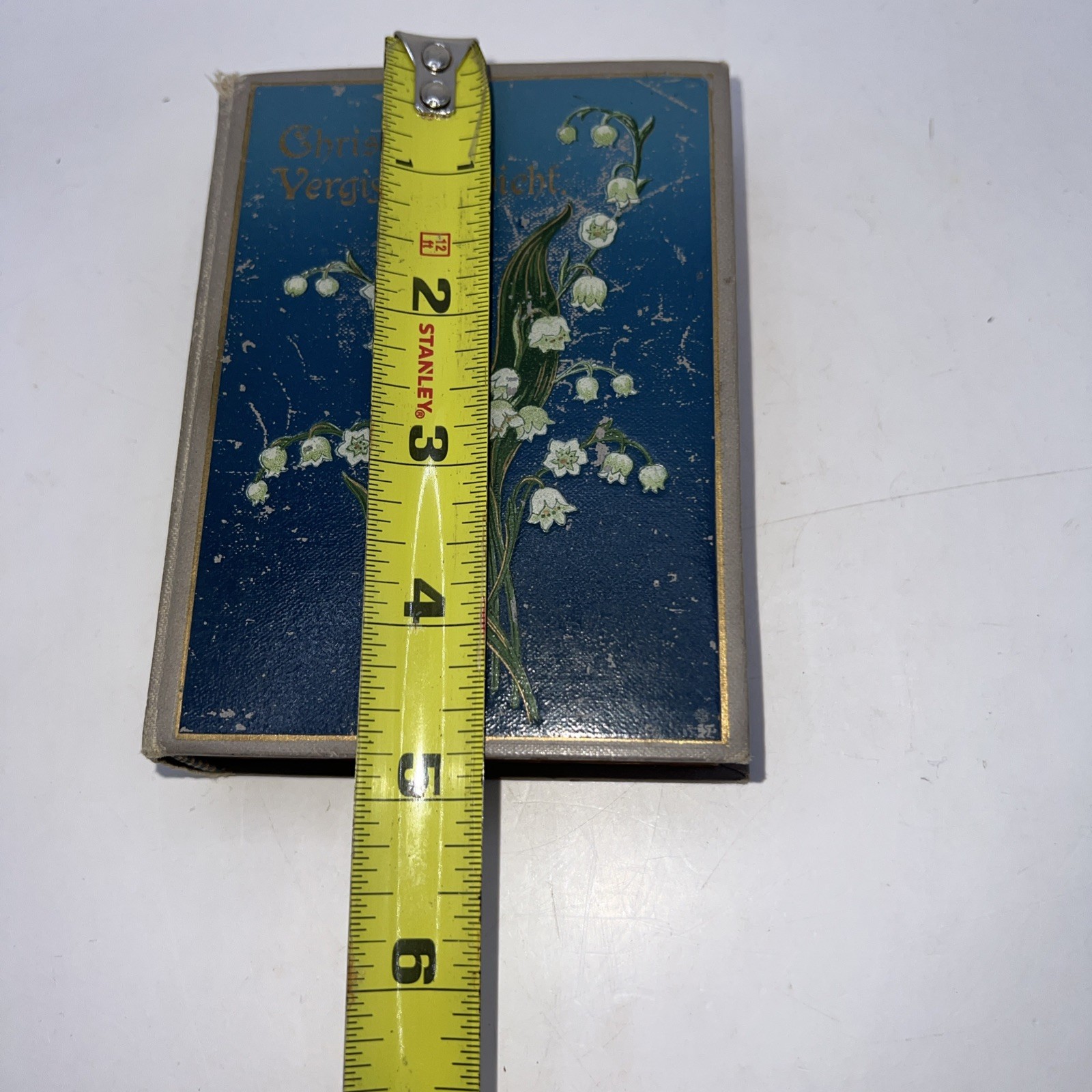 Vintage Forget Me Not German Prayer Book „Christliches Vergissmeinnicht“