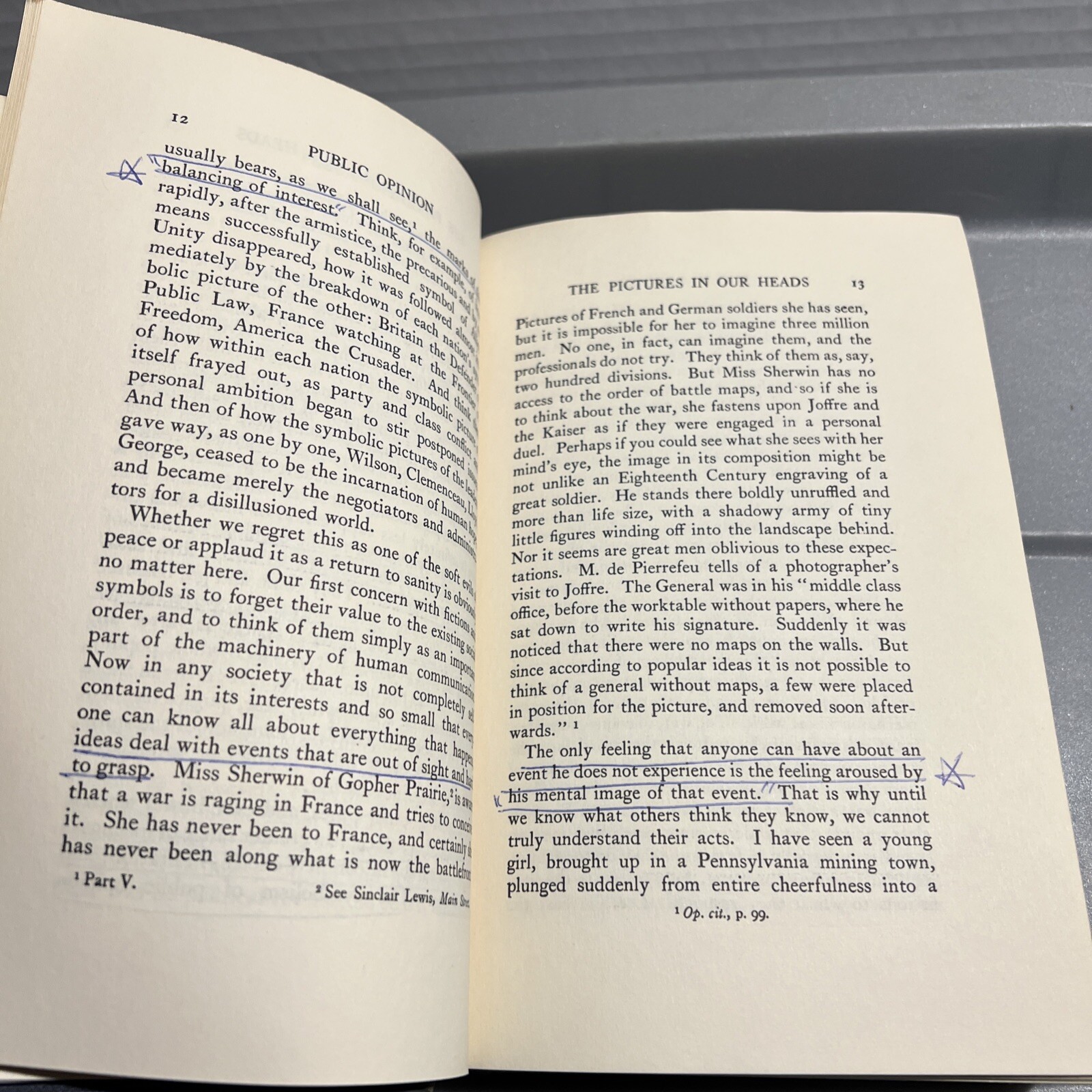 Public Opinion Walter Lippmann The Macmillan Company 1961
