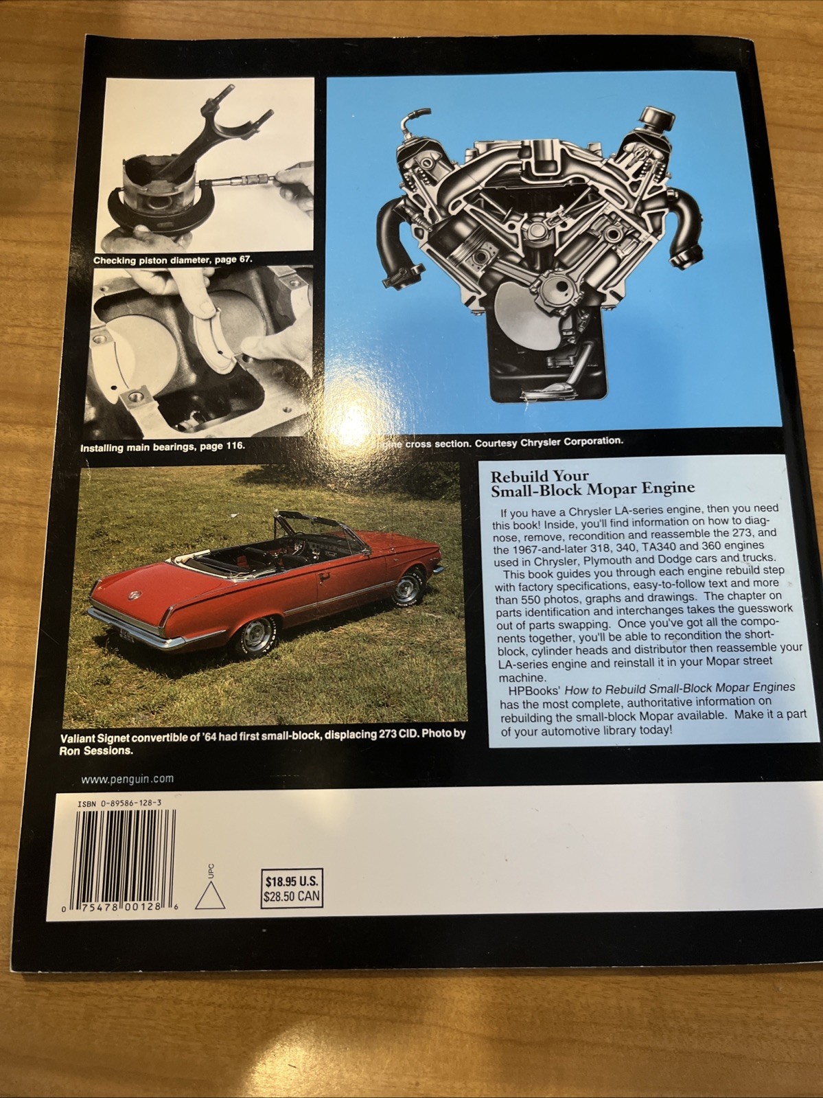 How to Rebuild Small-Block Mopar Engines, Don Taylor, Larry Hofer, PB 1982