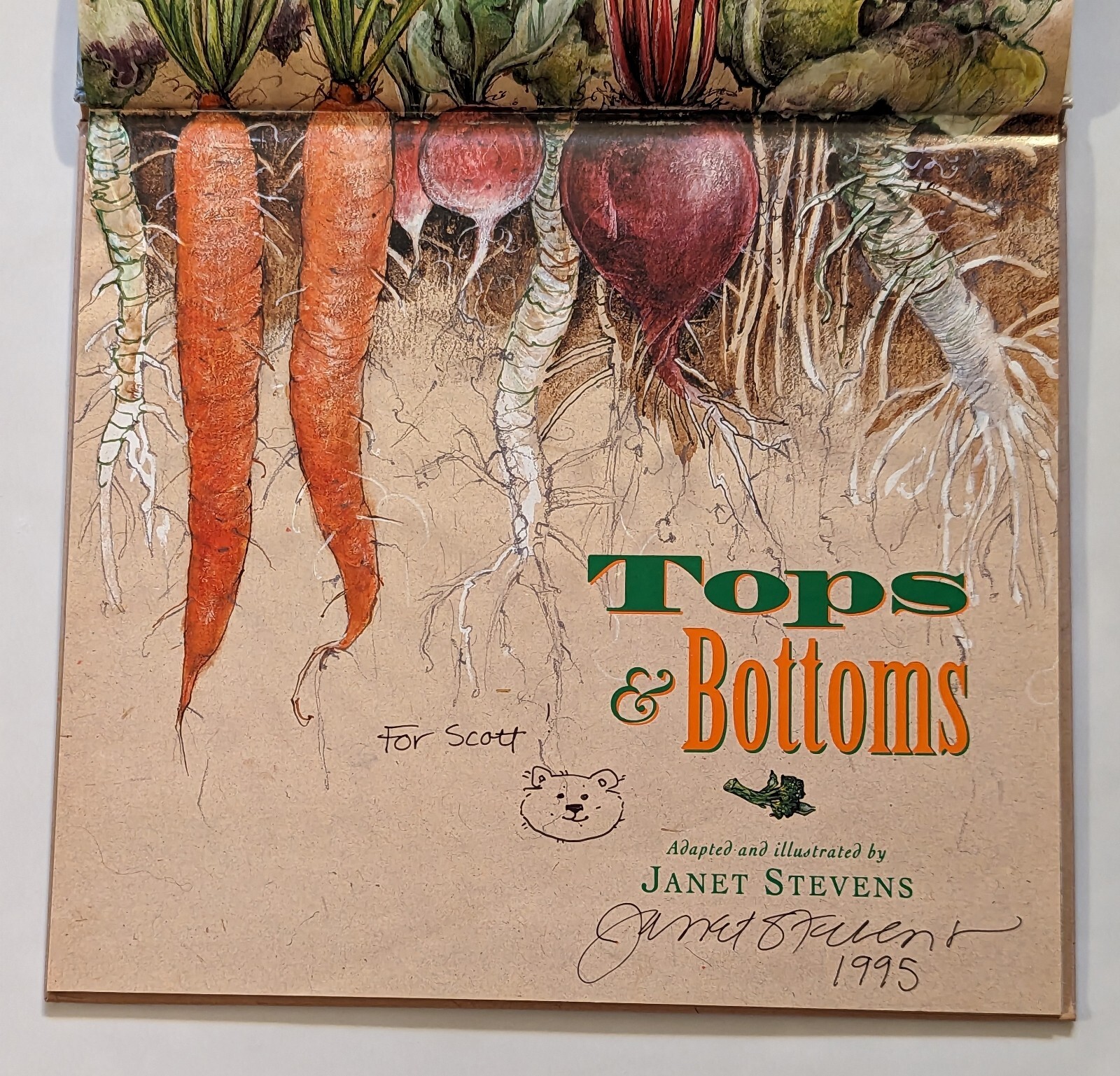 Tops & Bottoms by Janet Stevens SIGNED true stated first/first VG HC