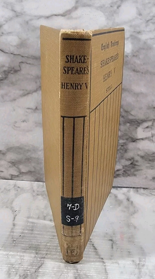 English Readings Shakespeare Henry V Stoll 1922 Hardback Book