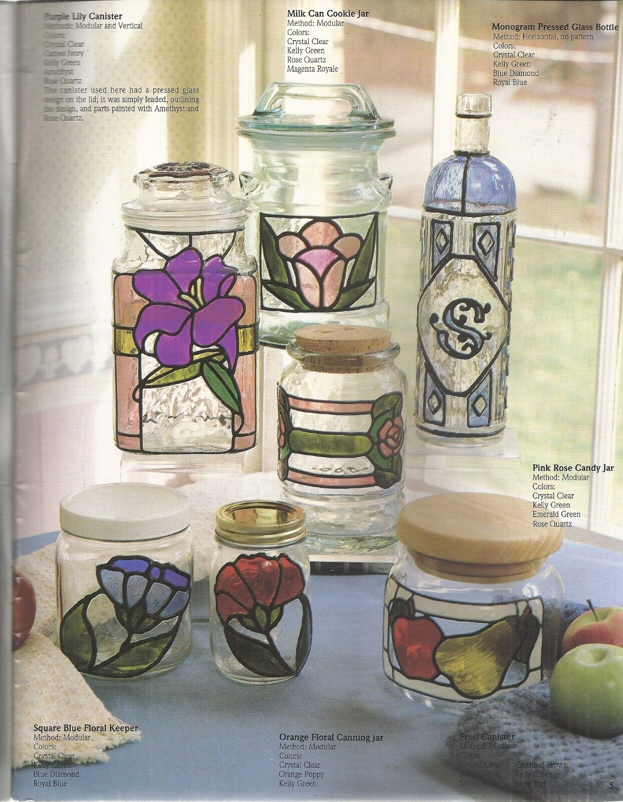 PLAID GALLERY GLASS GLIMMERING GLASS CREATIONS BOOKLET 8716 BY CAROL SMITH ©1992