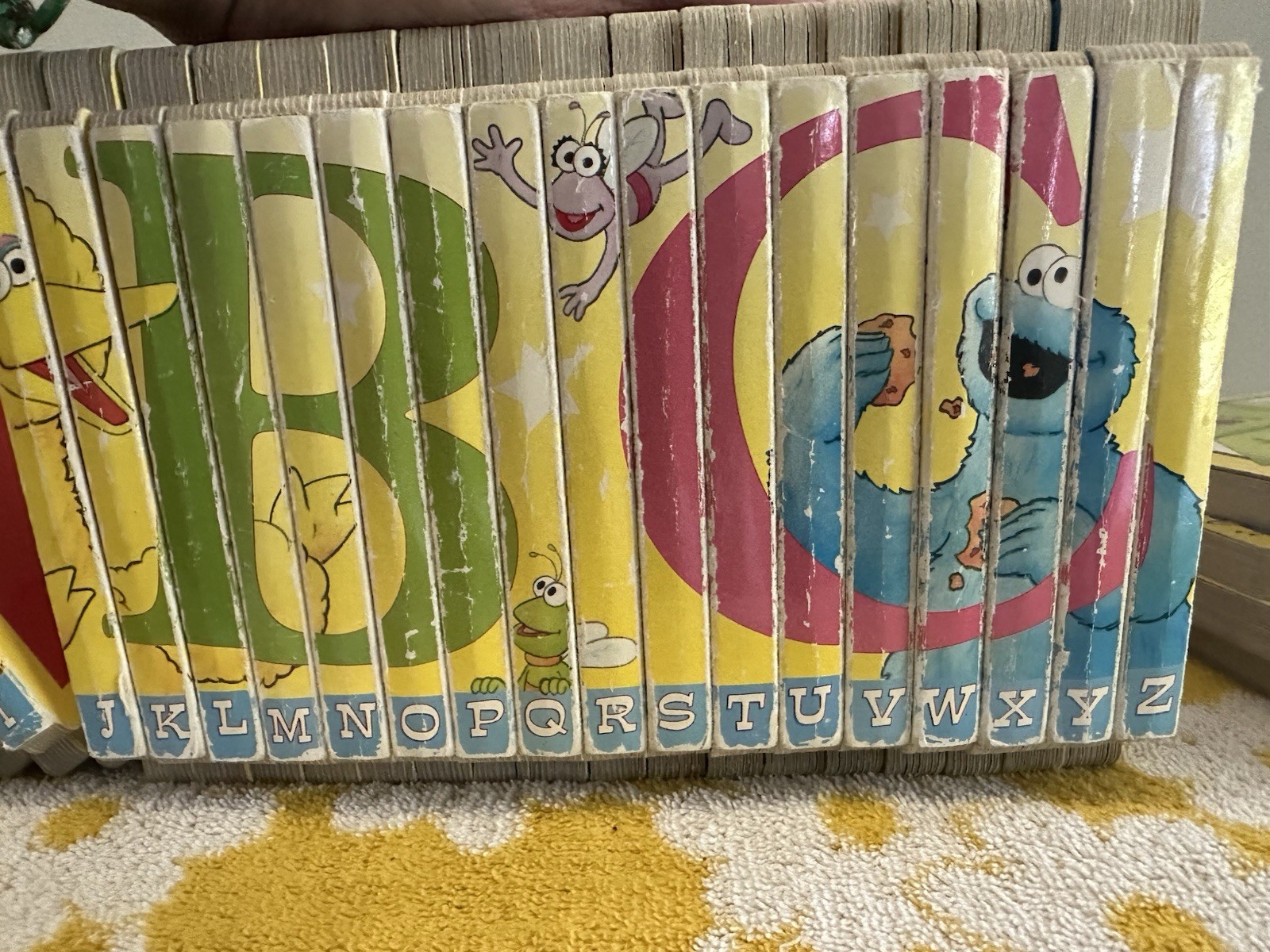 Vintage 26 Sesame Street Alphabet Interlocking ABC Board Book Set A-Z & Others!