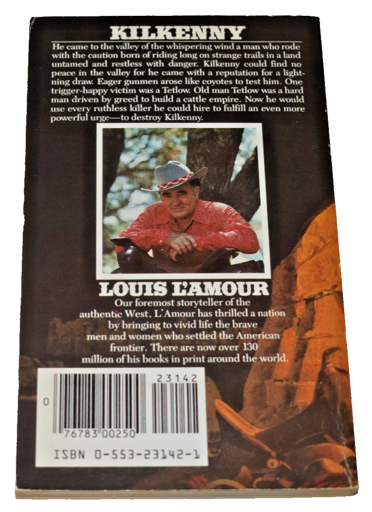 Louis Lamour Western Kilkenny 1983 PB Bantam Edition