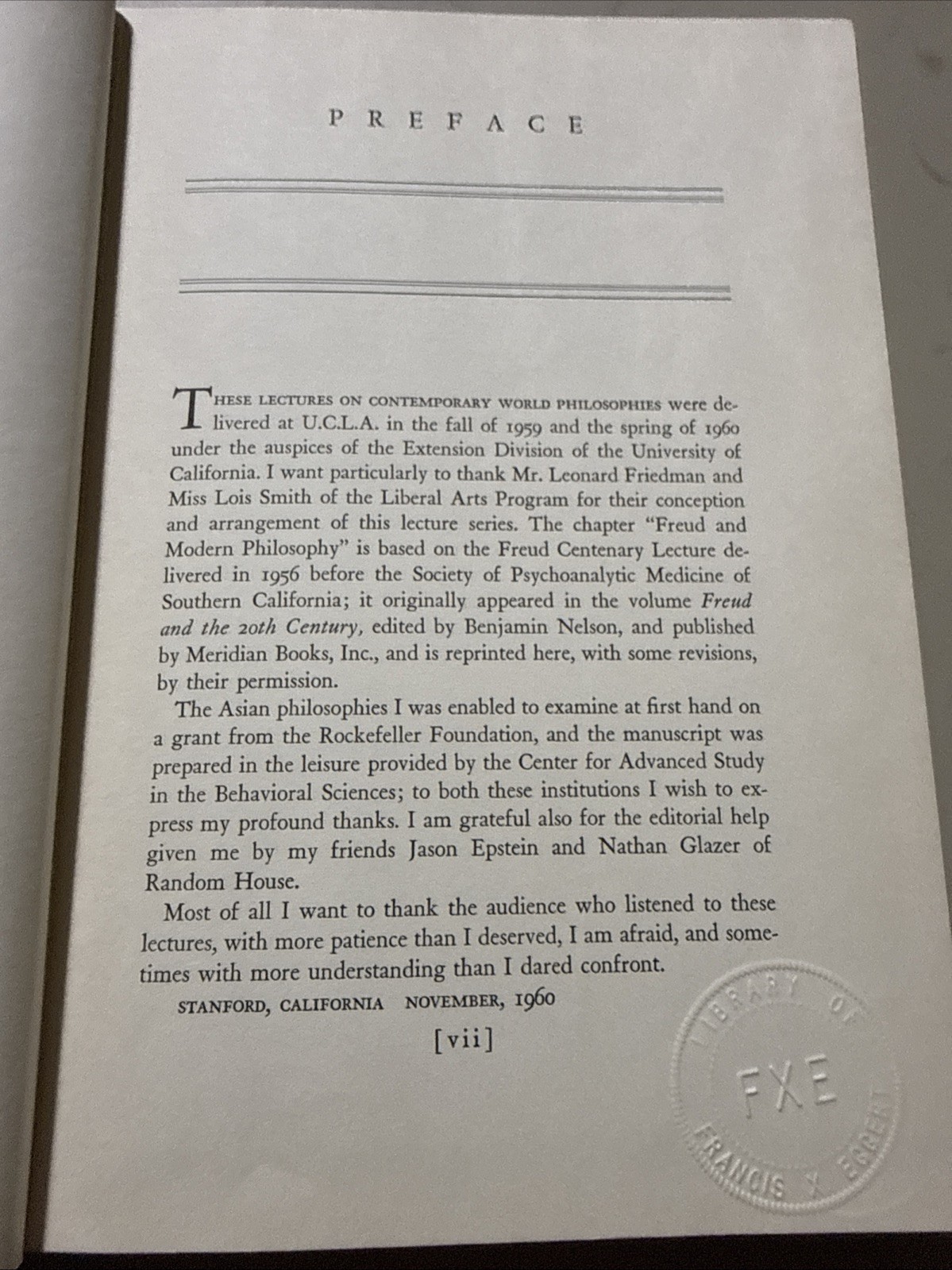 The New World of Philosophy by Abraham Kaplan [1st Printing 1963]