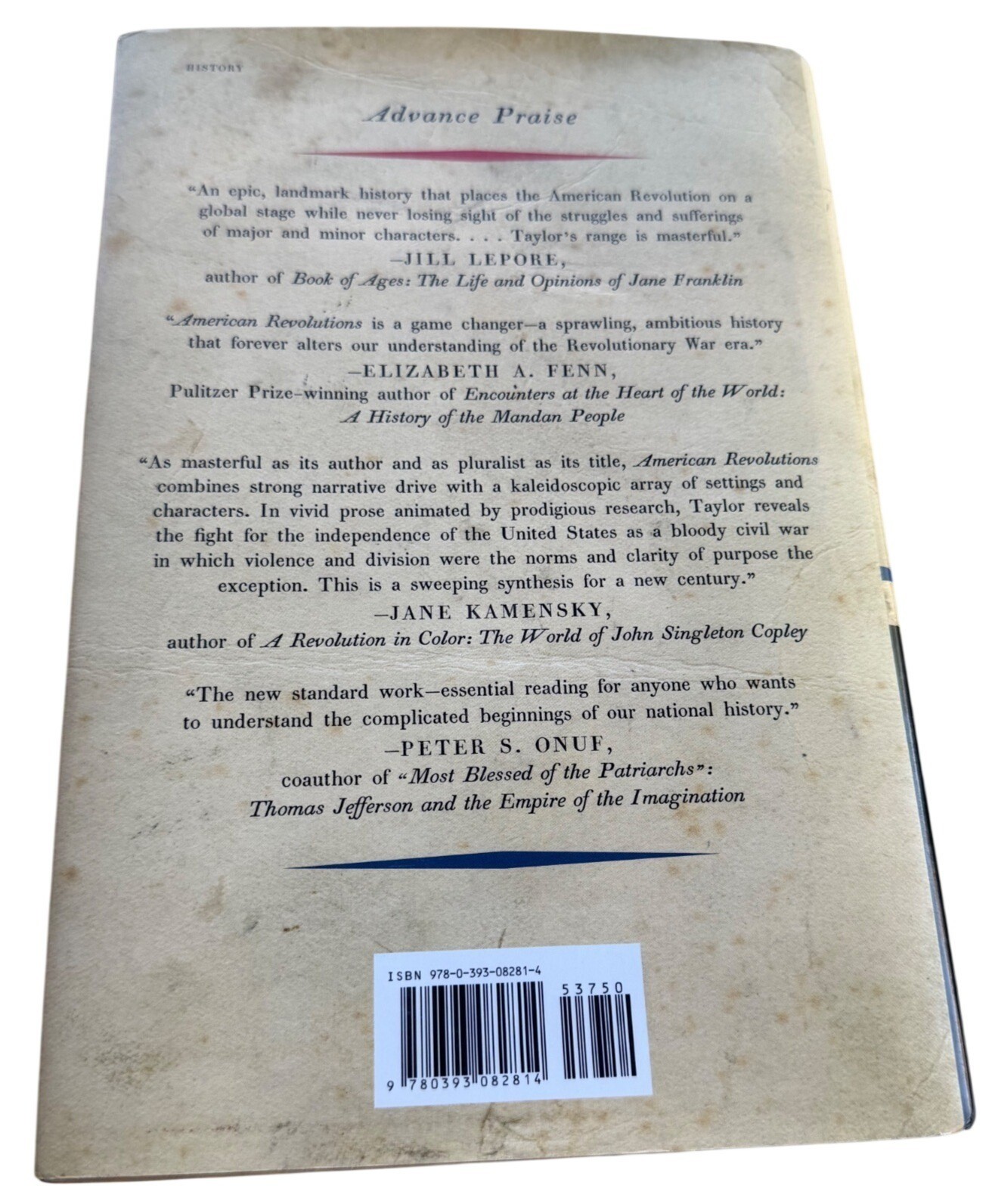 American Revolutions A Continental History 1750-1804 Hardcover by Alan Taylor